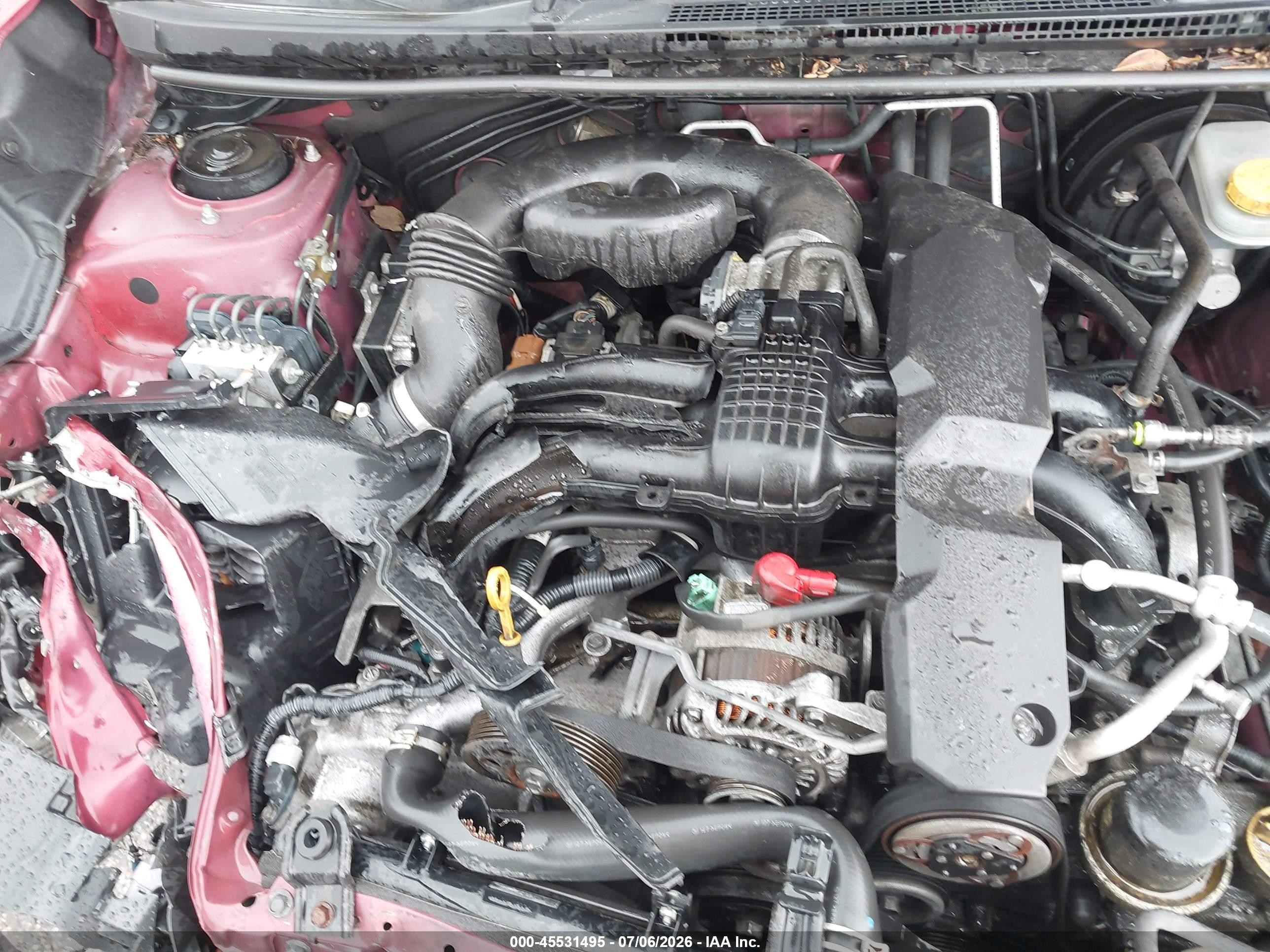 2013 Subaru Impreza 2.0i Premium Red vin: JF1GJAC62DH004341