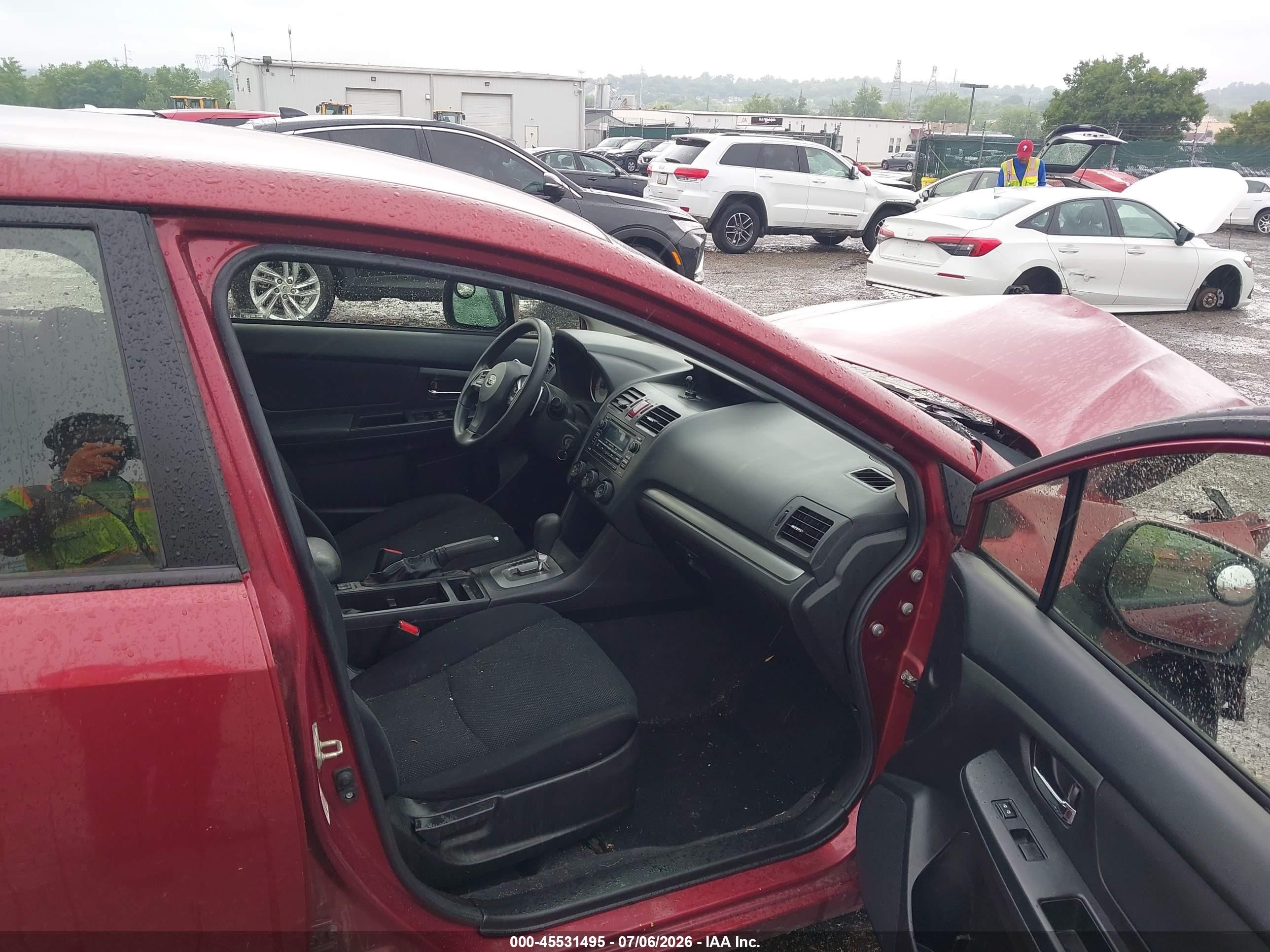 2013 Subaru Impreza 2.0i Premium Red vin: JF1GJAC62DH004341