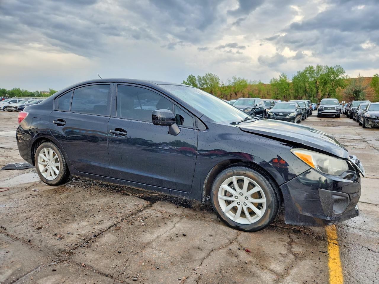 2013 Subaru Impreza Premium Black vin: JF1GJAC62DH012150