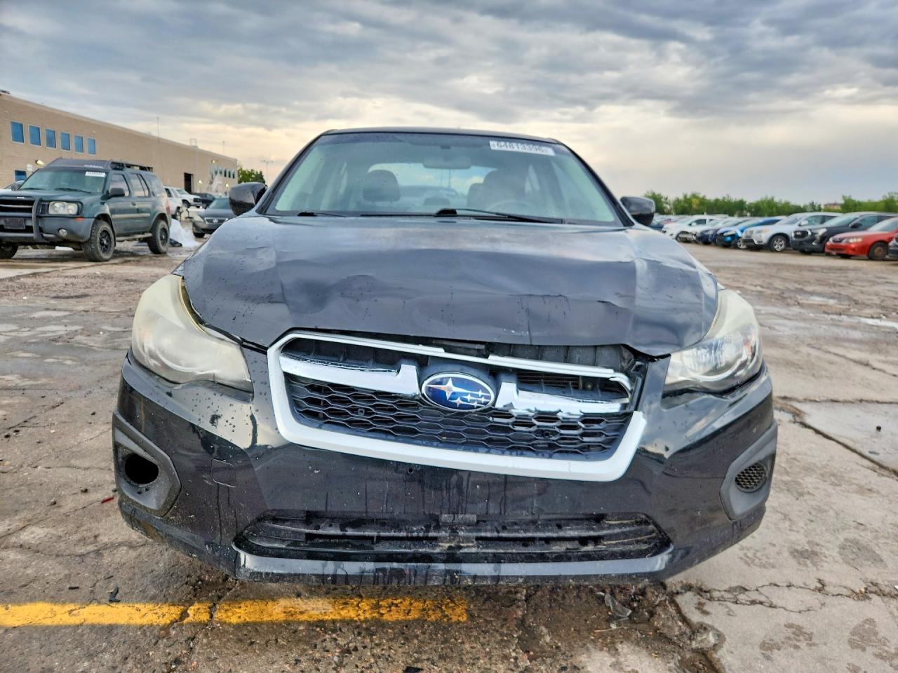 2013 Subaru Impreza Premium Black vin: JF1GJAC62DH012150