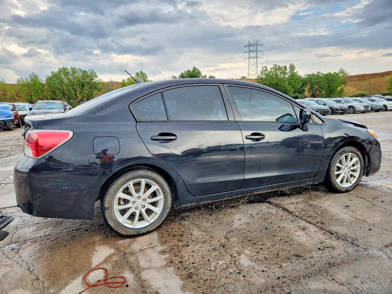 2013 Subaru Impreza Premium Black vin: JF1GJAC62DH012150