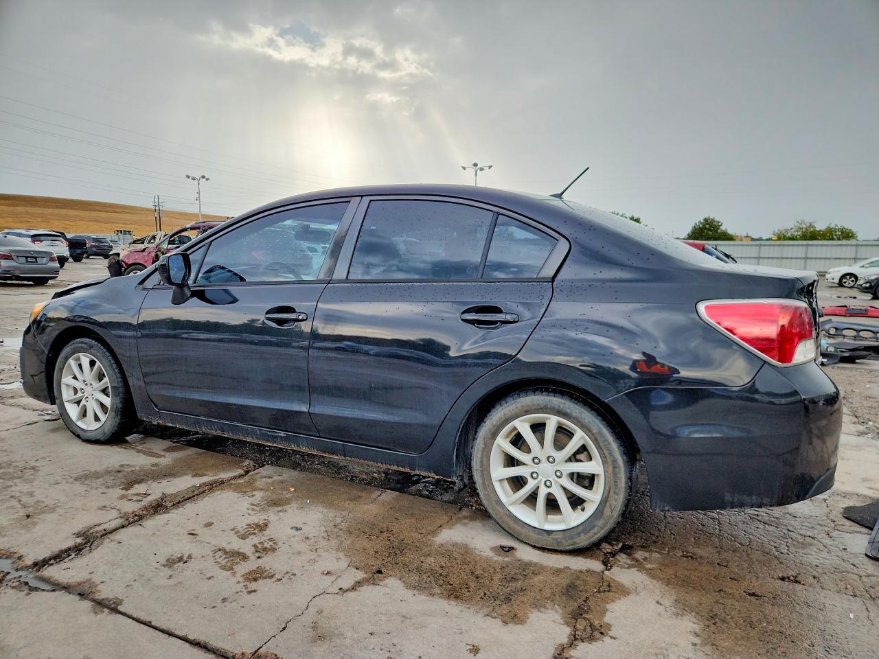 2013 Subaru Impreza Premium Black vin: JF1GJAC62DH012150