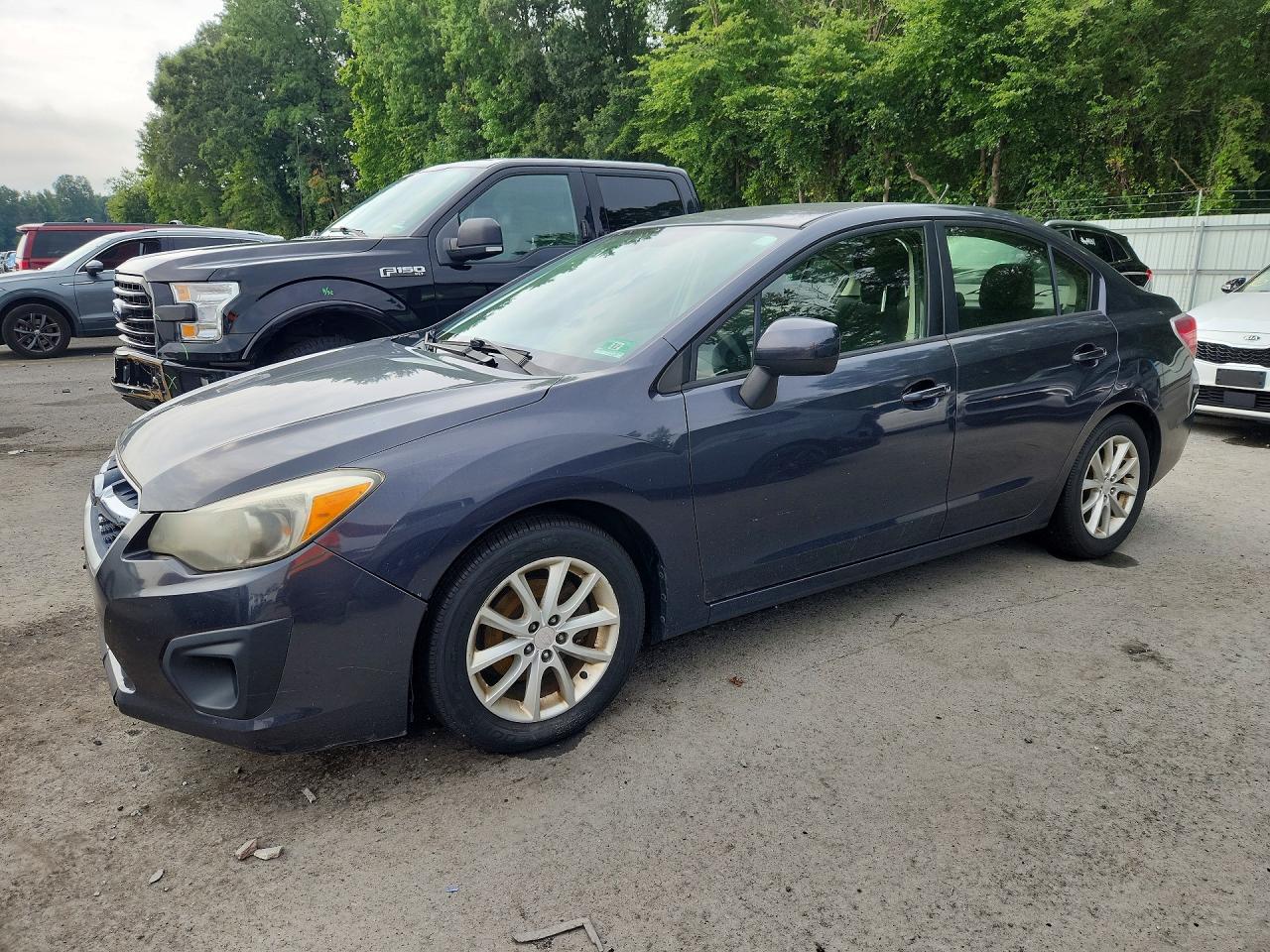 2013 Subaru Impreza Premium Gray vin: JF1GJAC62DH012181