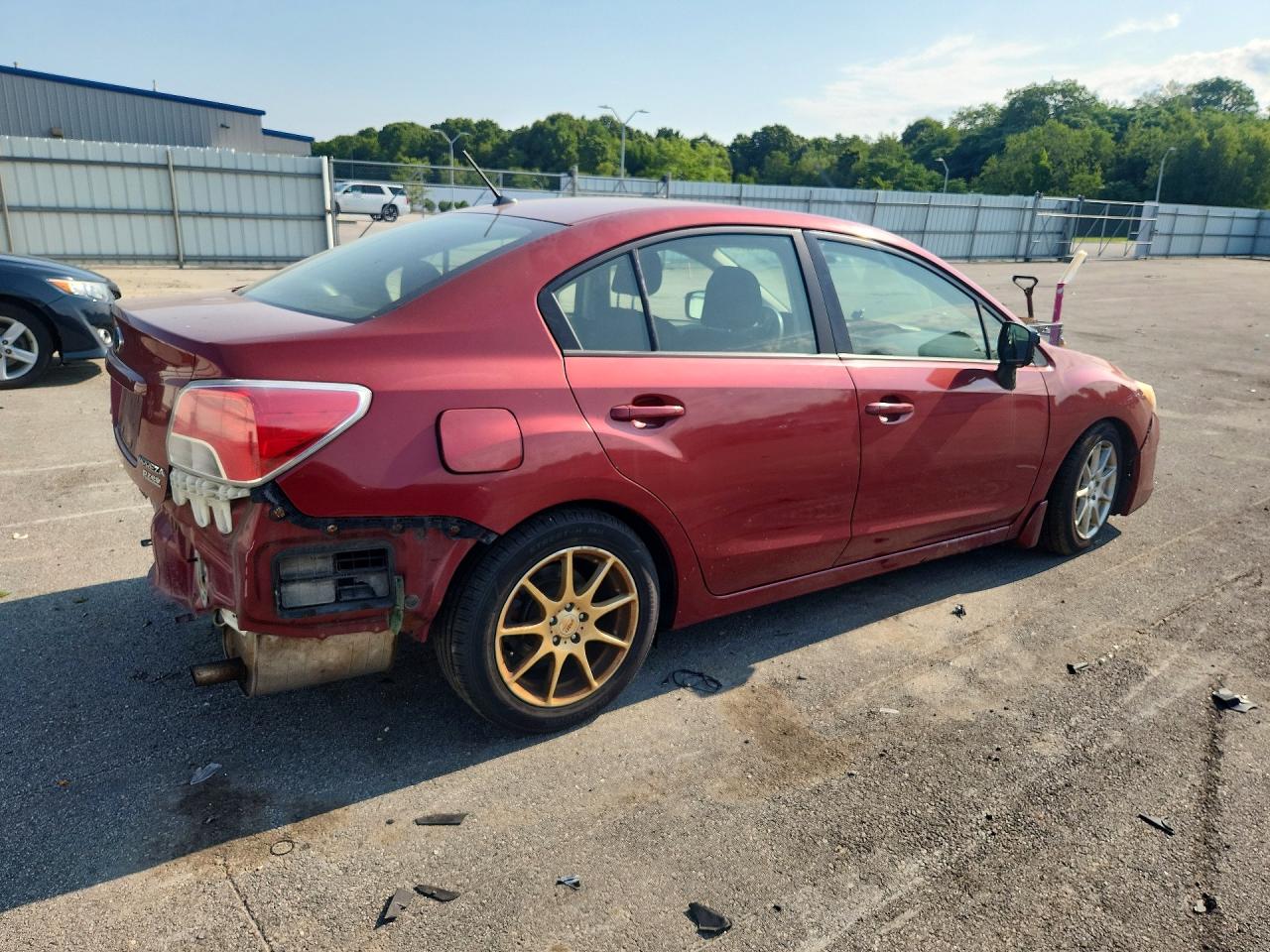 2013 Subaru Impreza Premium Темно-бордовый vin: JF1GJAC62DH013363