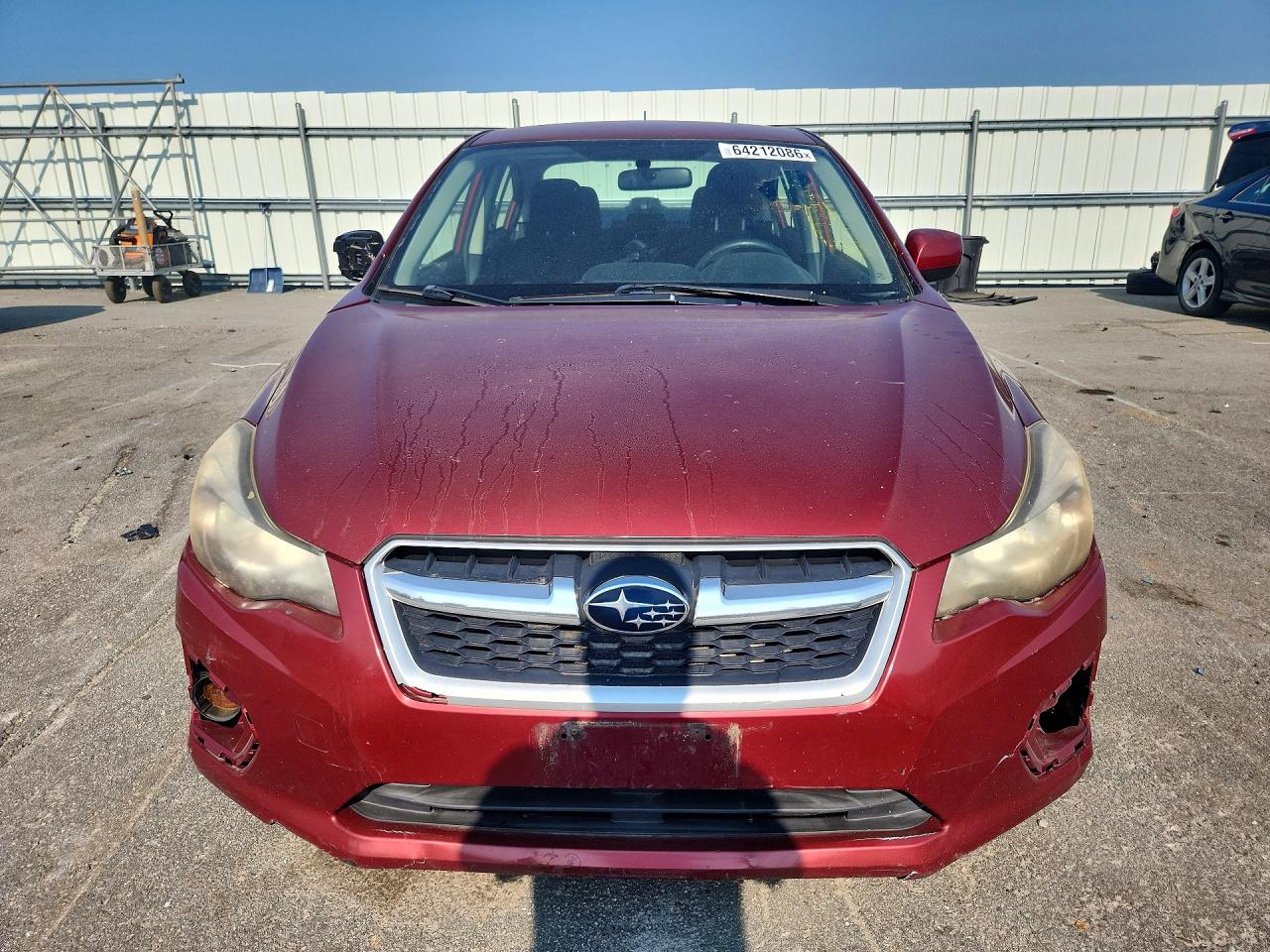 2013 Subaru Impreza Premium Темно-бордовый vin: JF1GJAC62DH013363