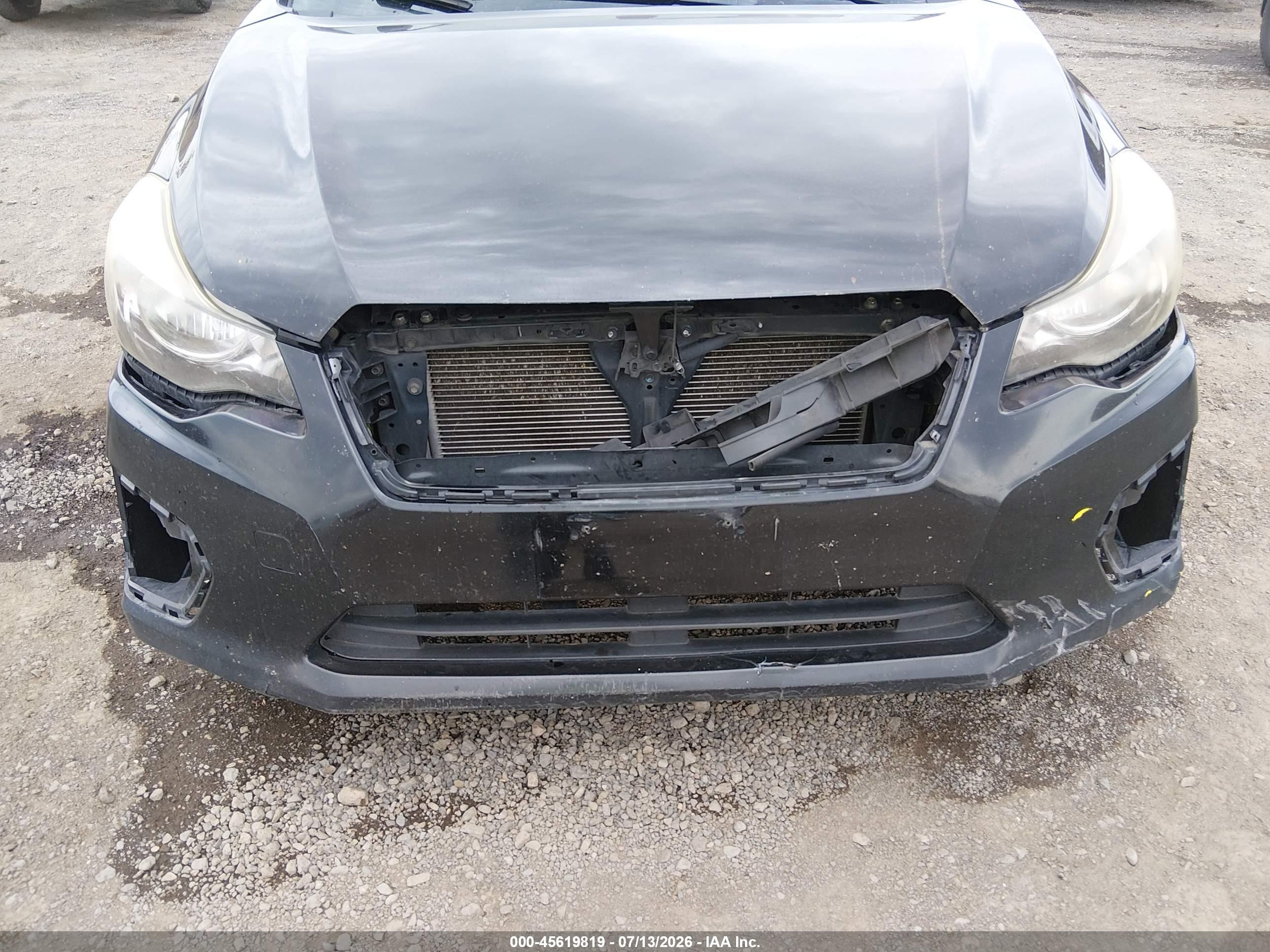 2013 Subaru Impreza 2.0i Premium Black vin: JF1GJAC62DH014416