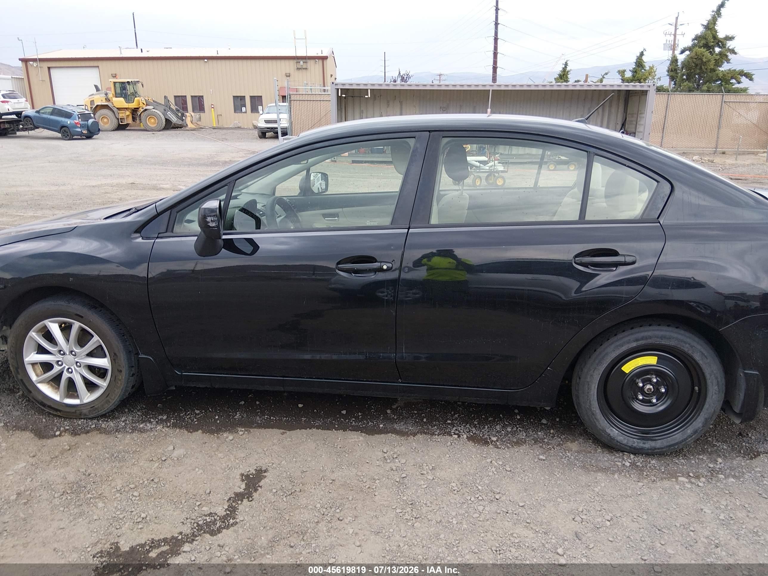 2013 Subaru Impreza 2.0i Premium Black vin: JF1GJAC62DH014416