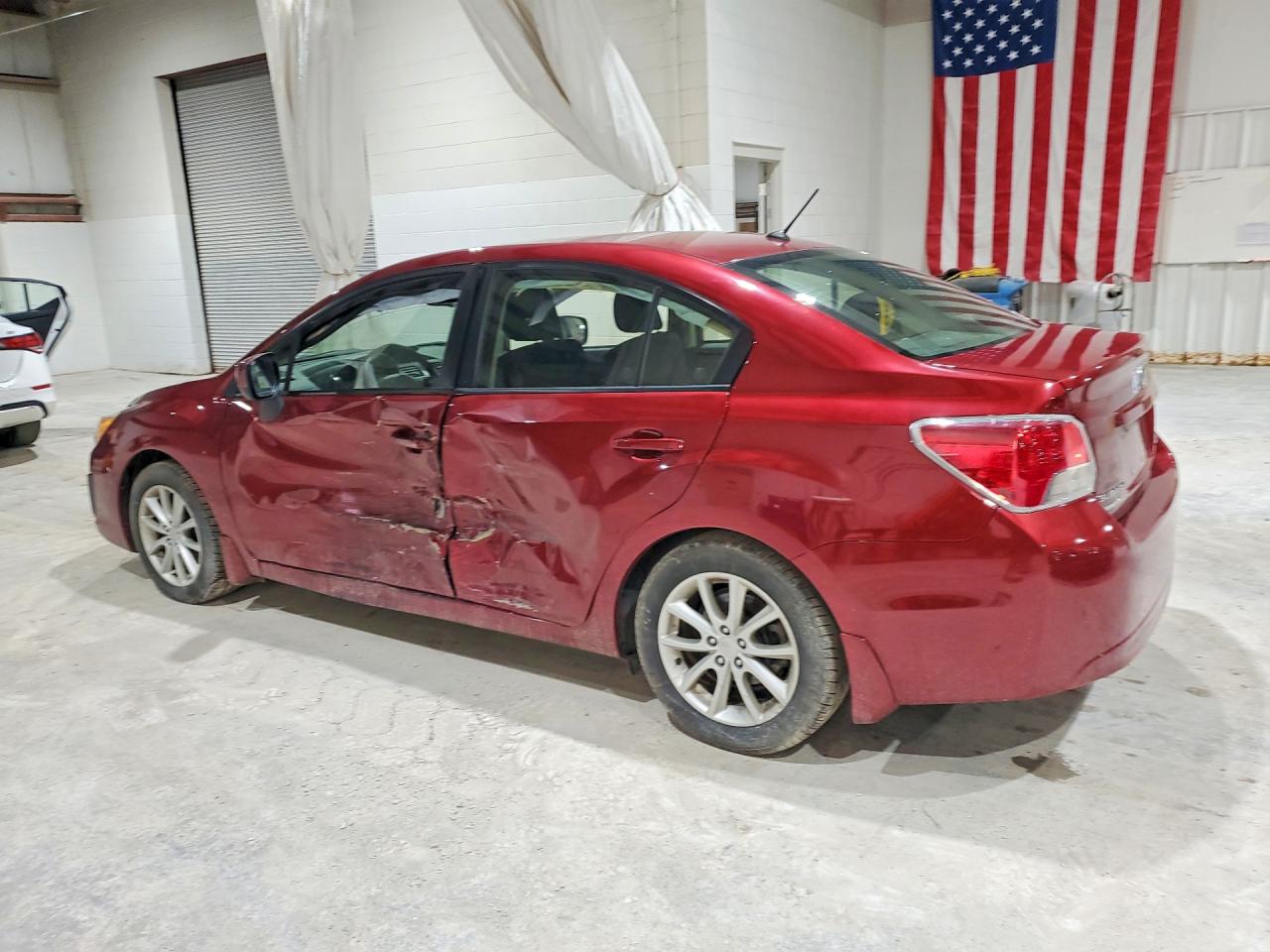 2013 Subaru Impreza Premium Red vin: JF1GJAC62DH016926