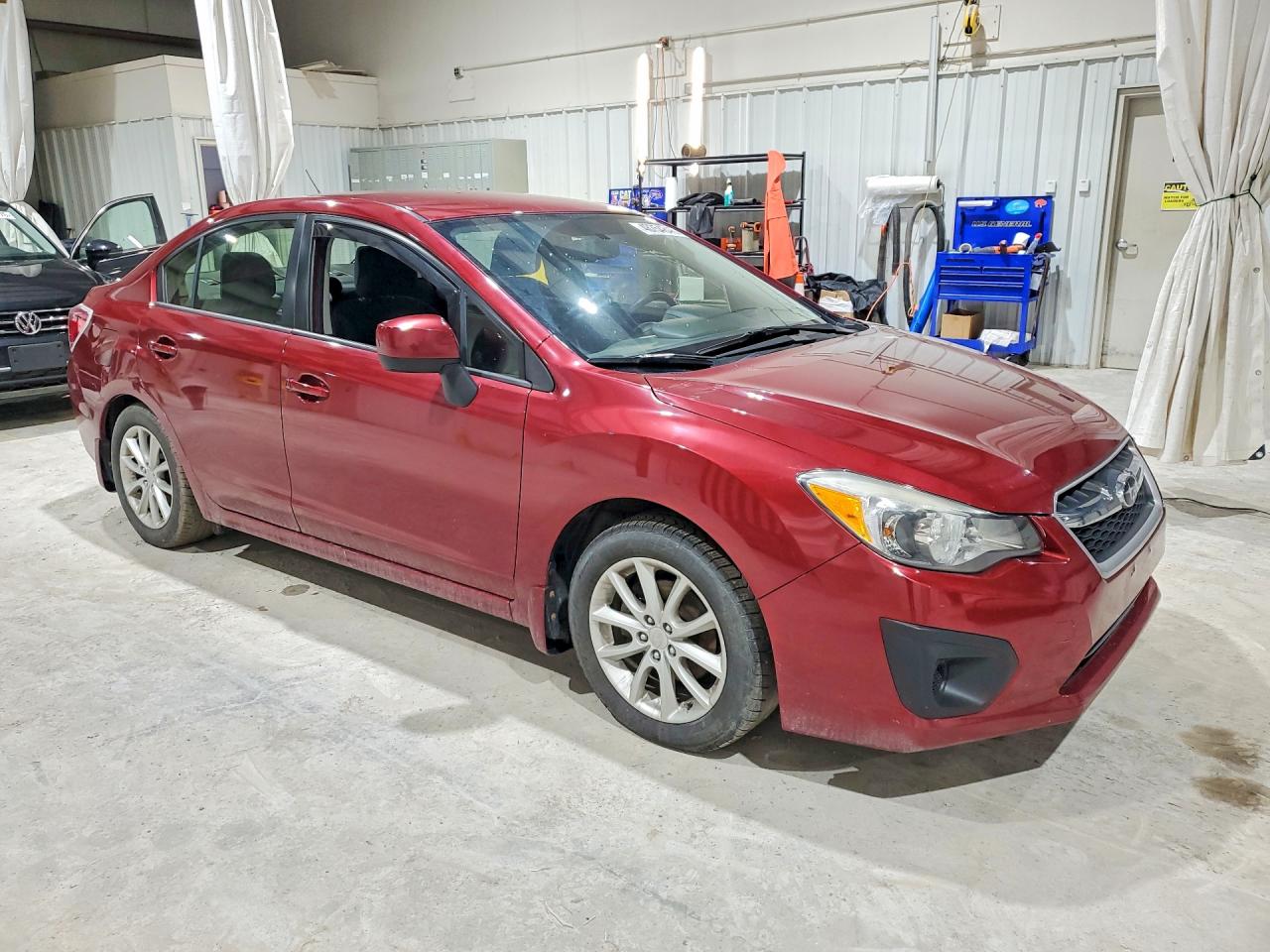 2013 Subaru Impreza Premium Red vin: JF1GJAC62DH016926