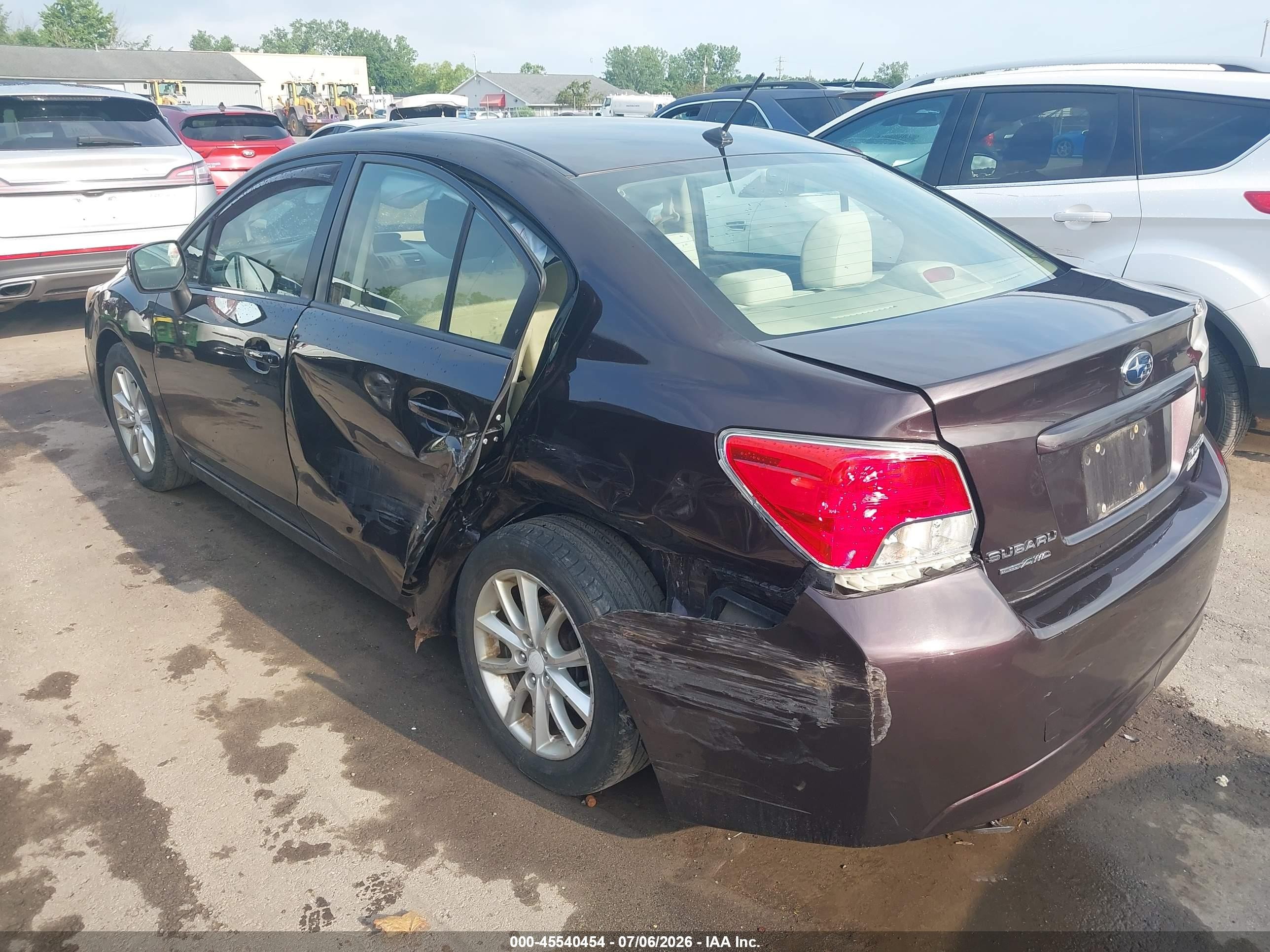 2013 Subaru Impreza 2.0i Premium Black vin: JF1GJAC62DH020779