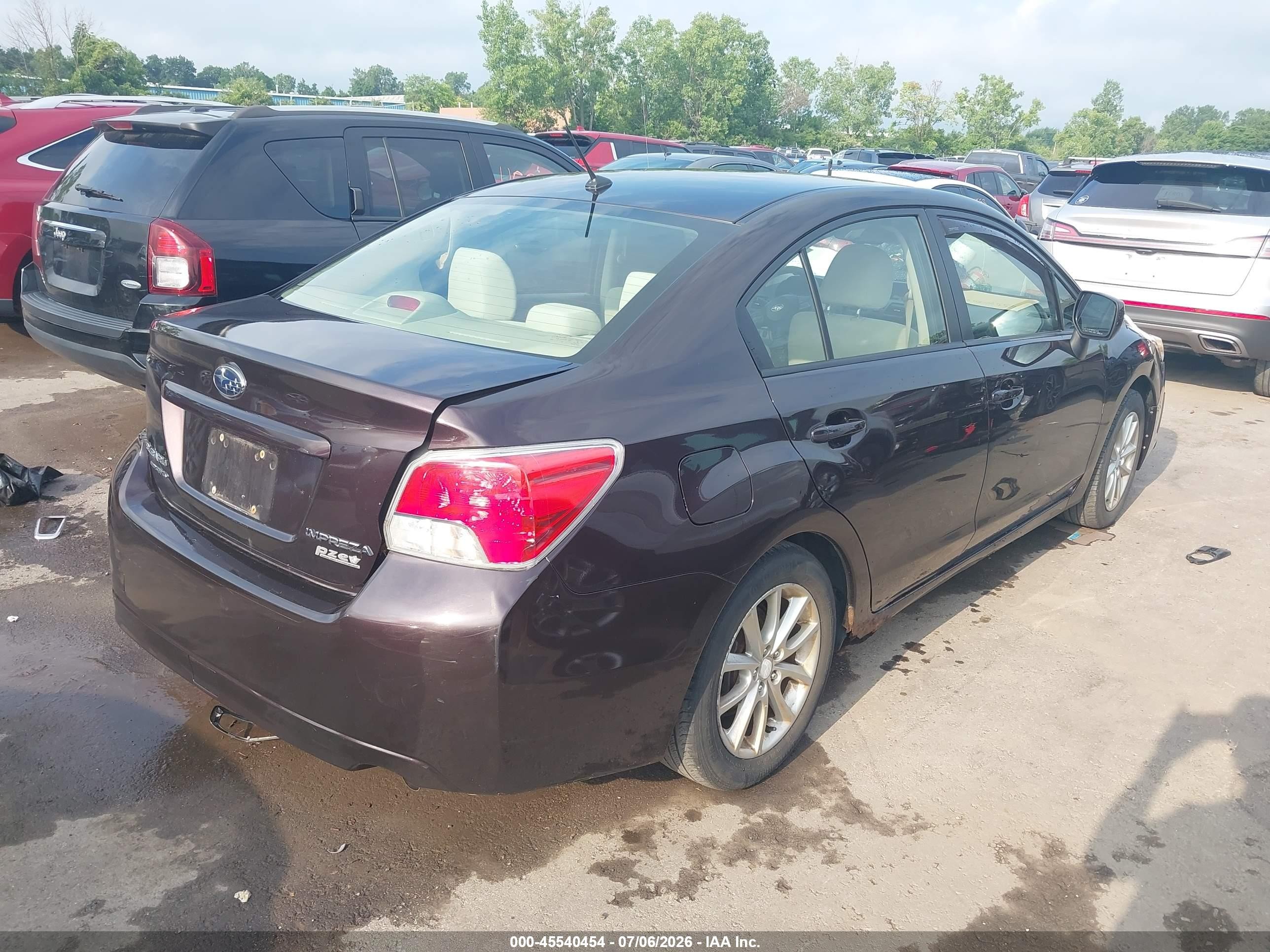 2013 Subaru Impreza 2.0i Premium Black vin: JF1GJAC62DH020779