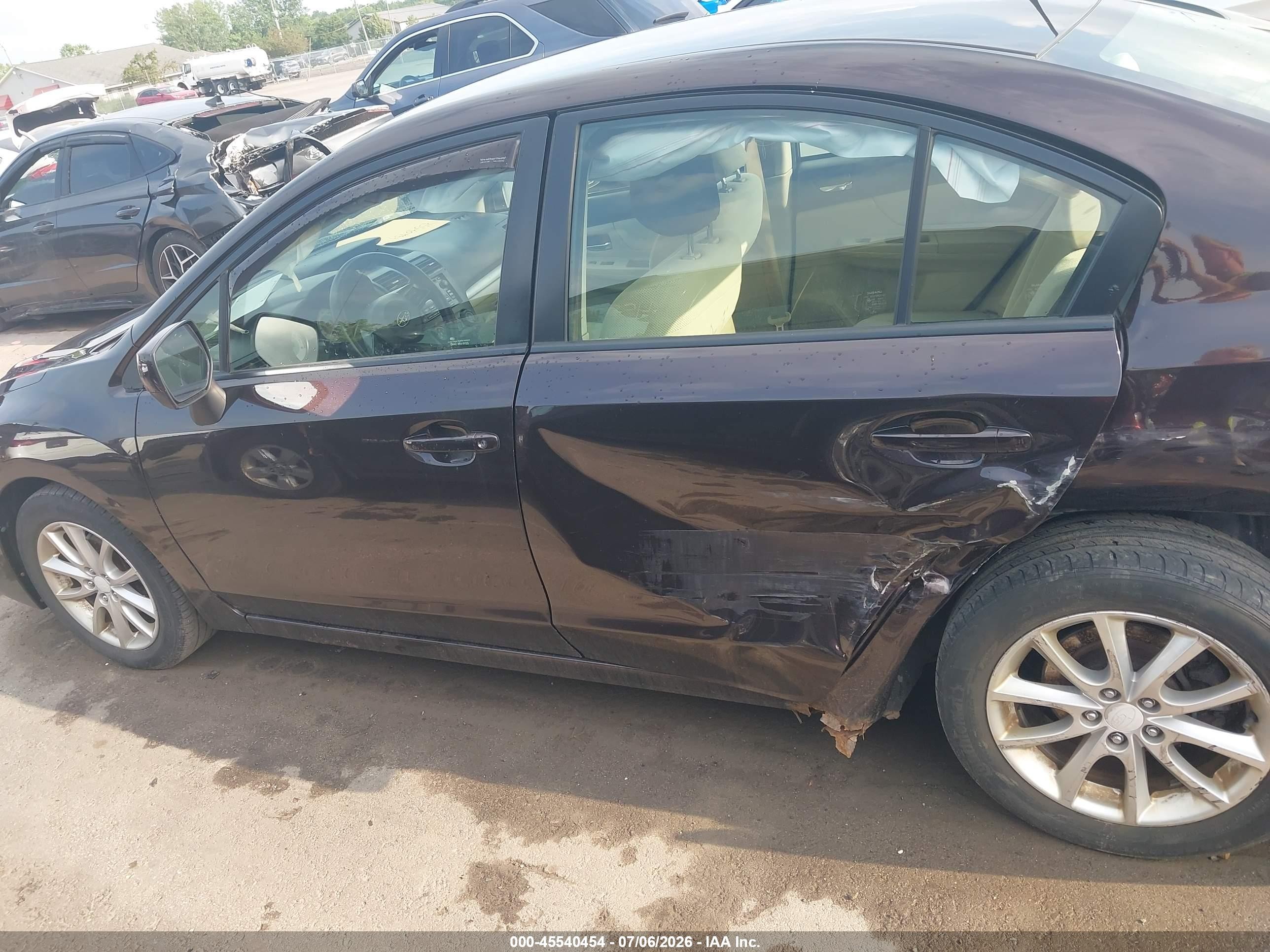 2013 Subaru Impreza 2.0i Premium Black vin: JF1GJAC62DH020779