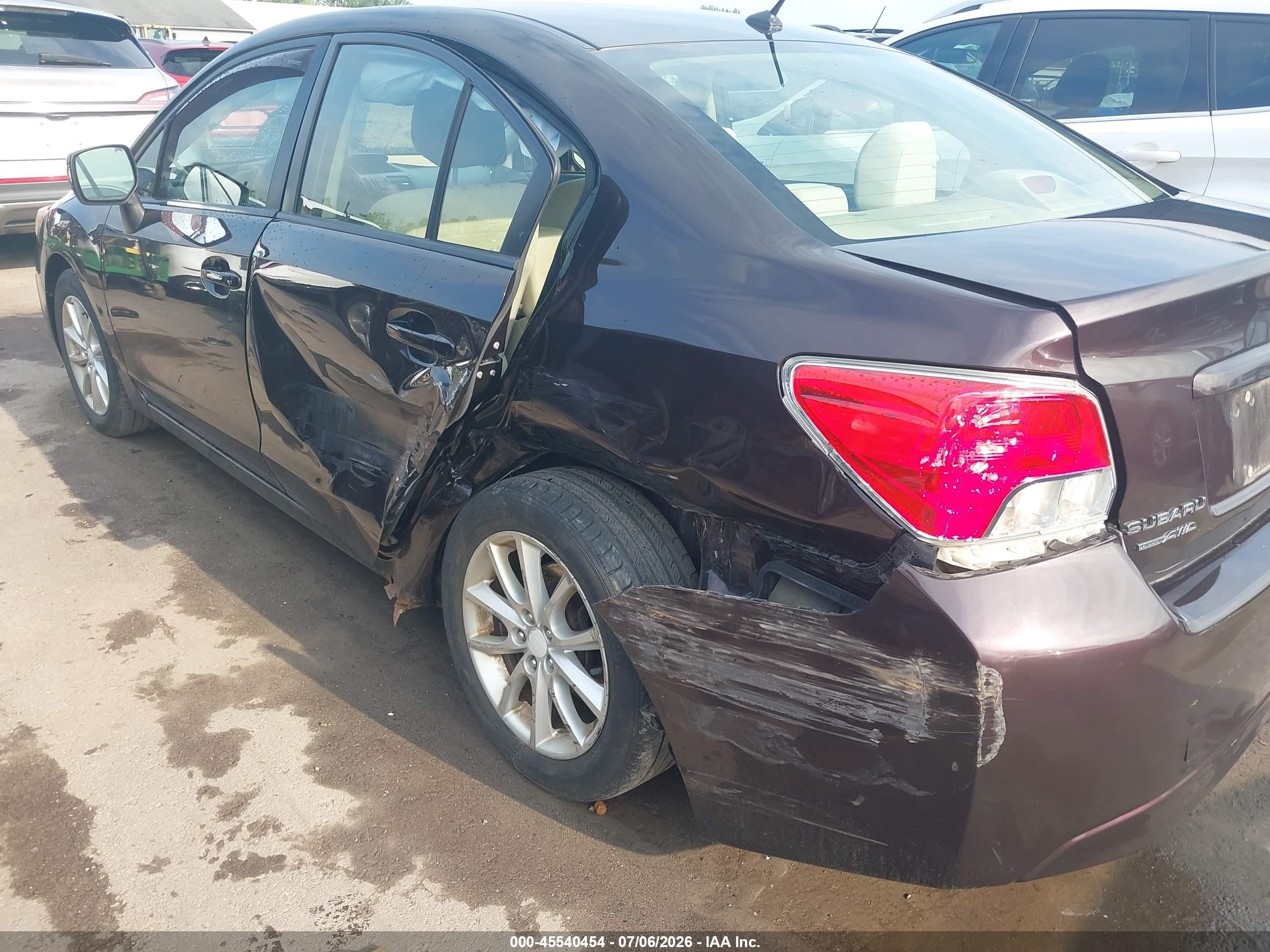 2013 Subaru Impreza 2.0i Premium Black vin: JF1GJAC62DH020779