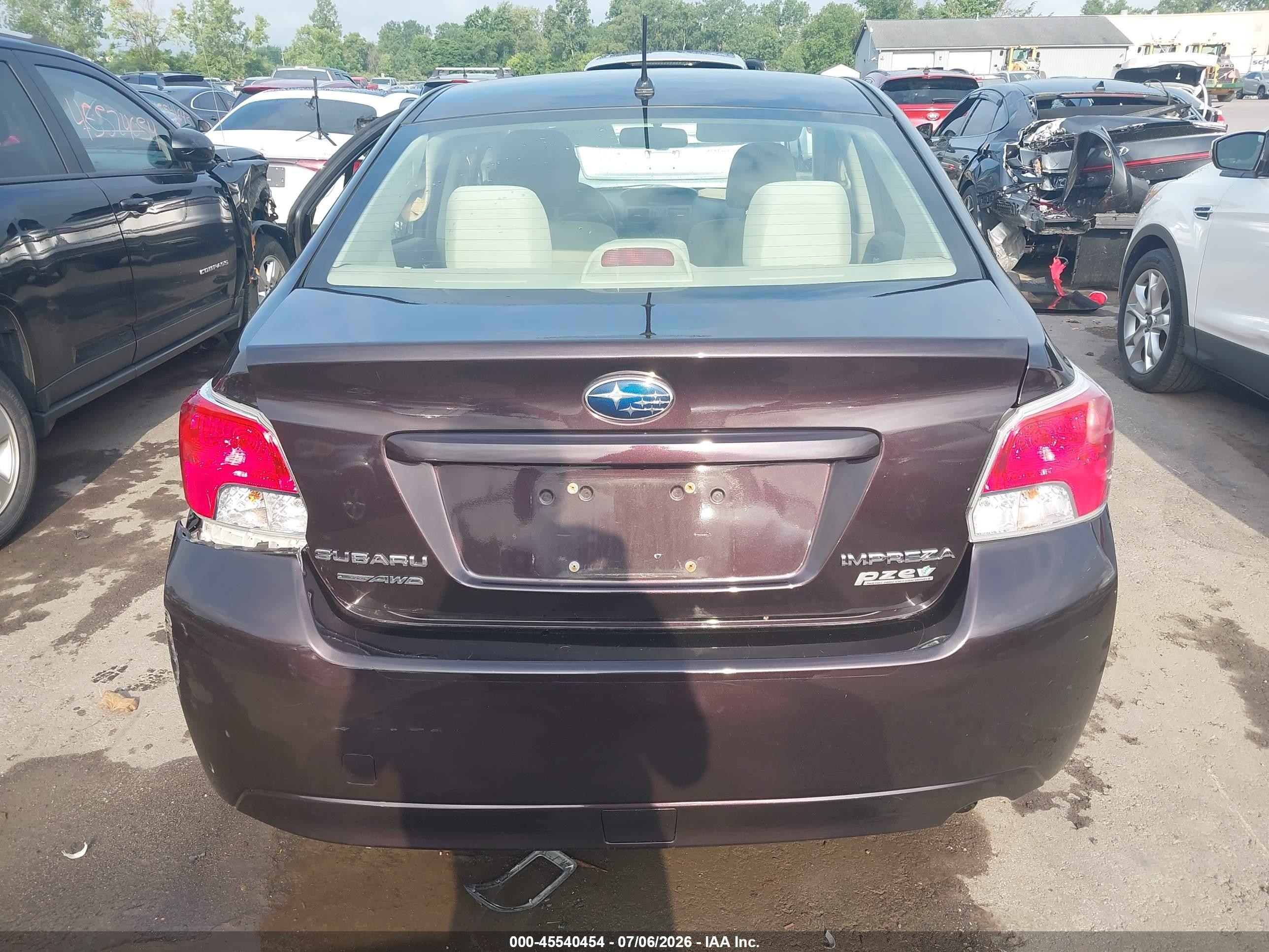 2013 Subaru Impreza 2.0i Premium Black vin: JF1GJAC62DH020779