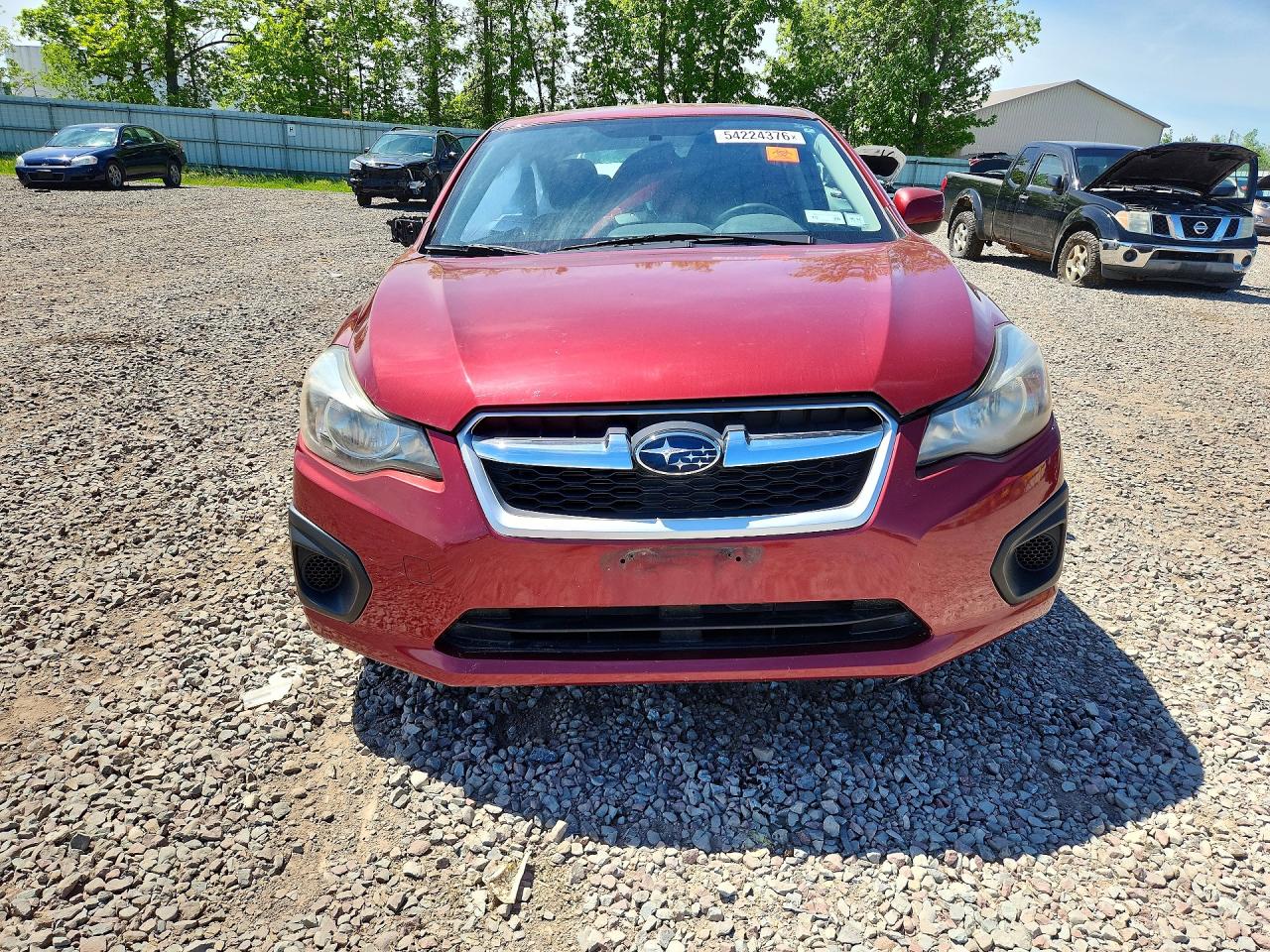 2013 Subaru Impreza Premium Красный vin: JF1GJAC62DH023083