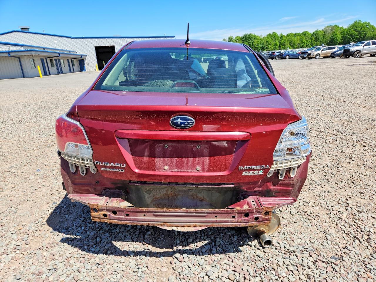 2013 Subaru Impreza Premium Красный vin: JF1GJAC62DH023083