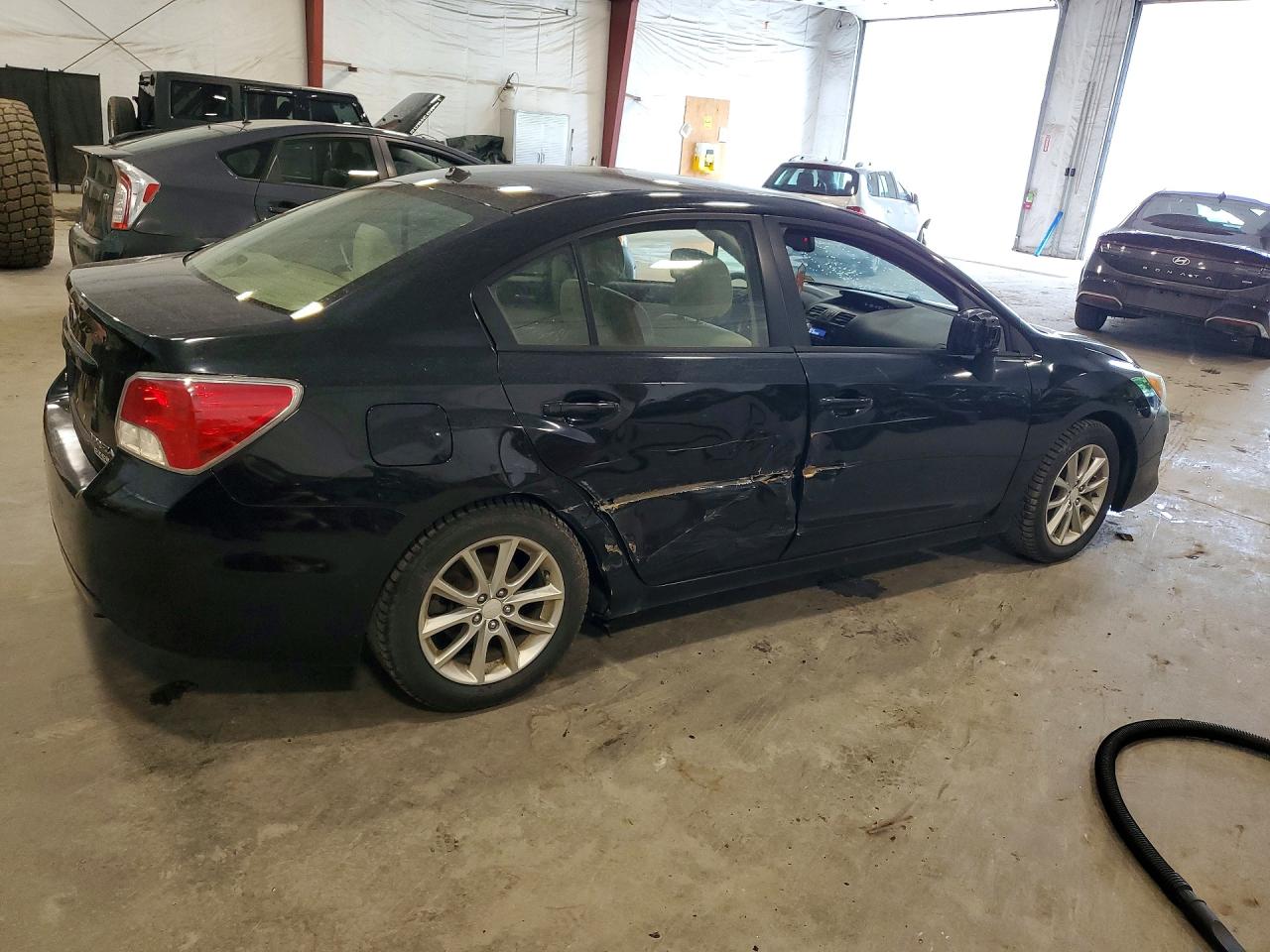 2013 Subaru Impreza Premium Black vin: JF1GJAC62DH027845