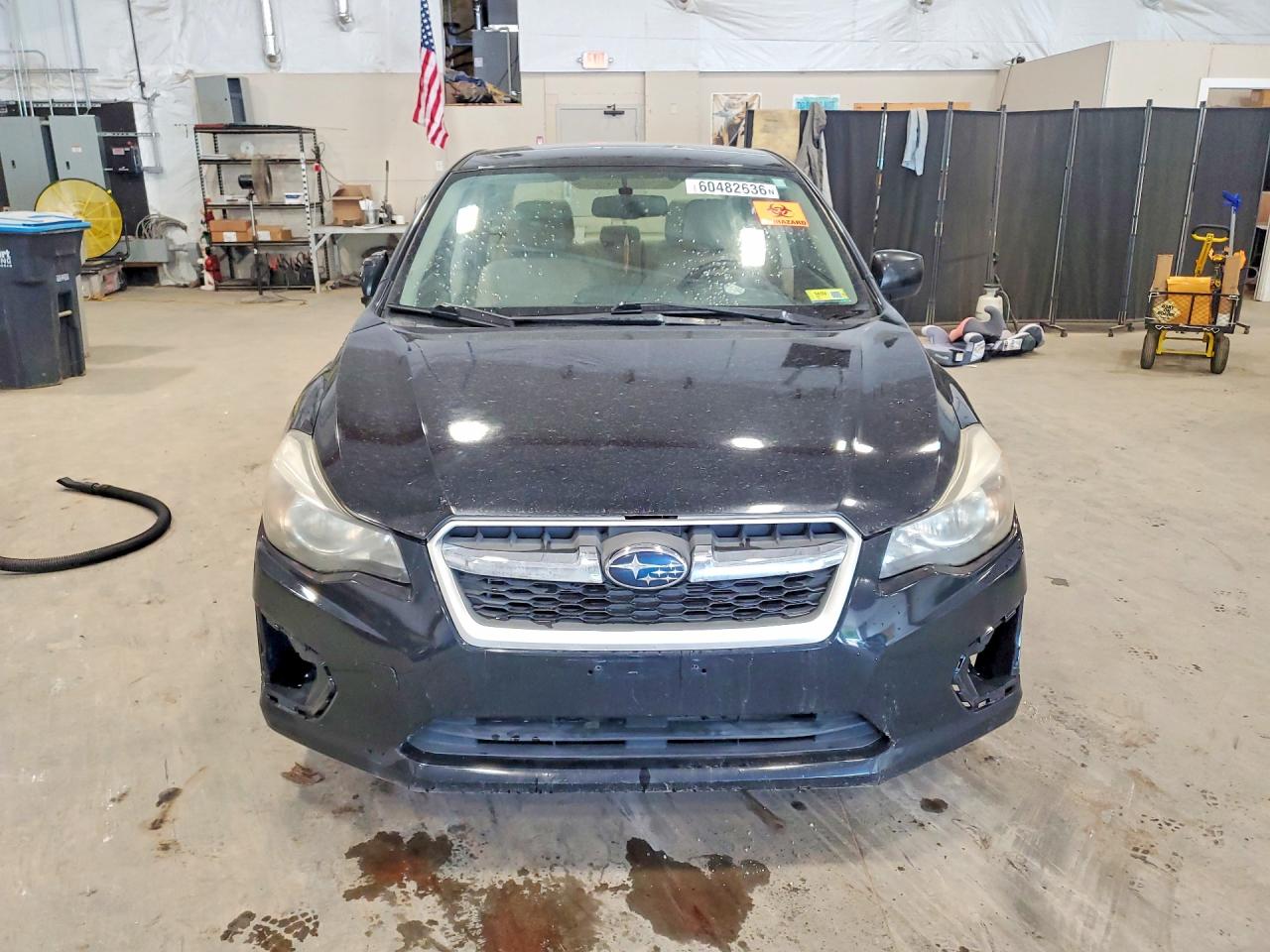2013 Subaru Impreza Premium Black vin: JF1GJAC62DH027845