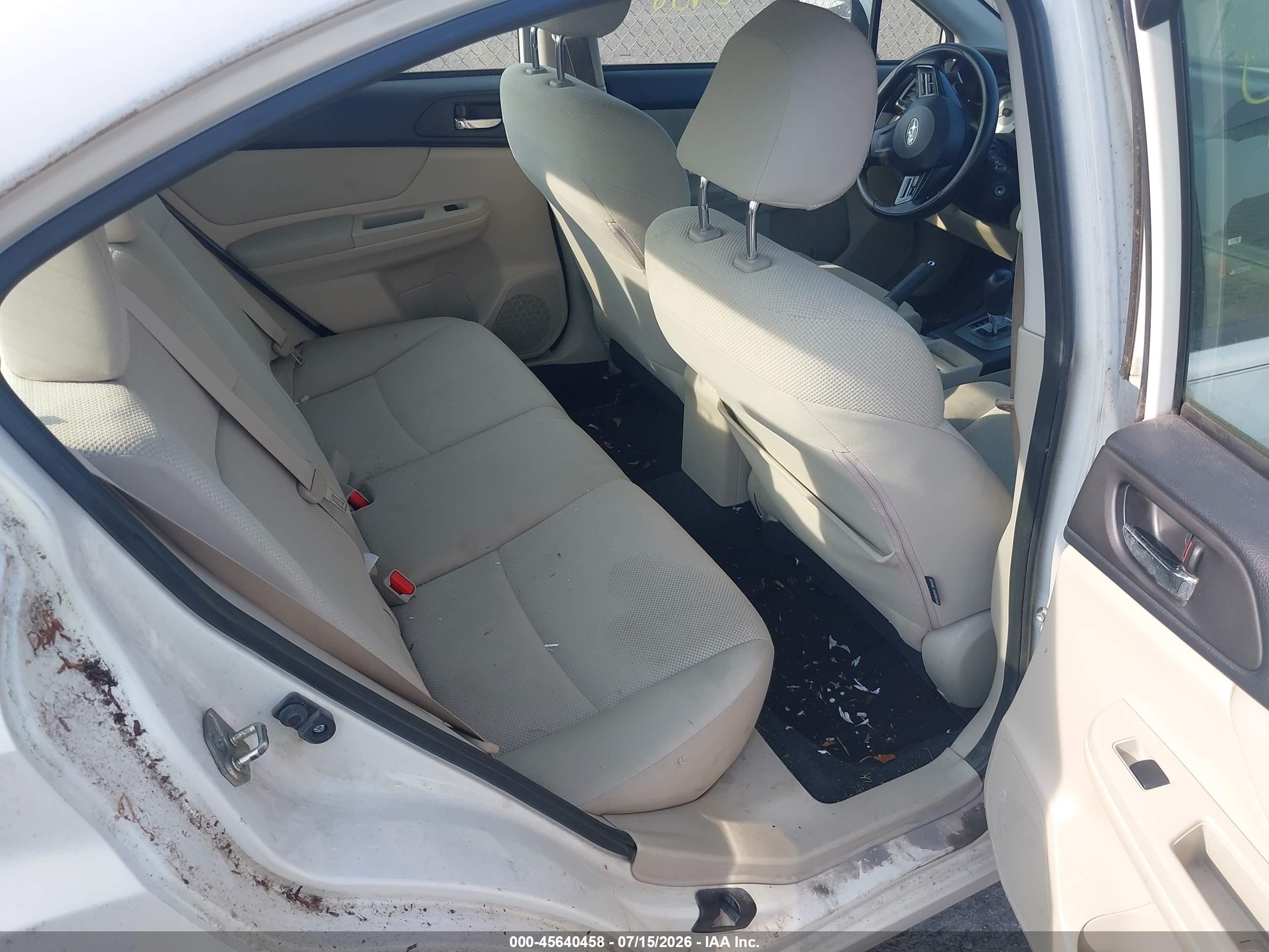 2013 Subaru Impreza 2.0i Premium White vin: JF1GJAC62DH029479