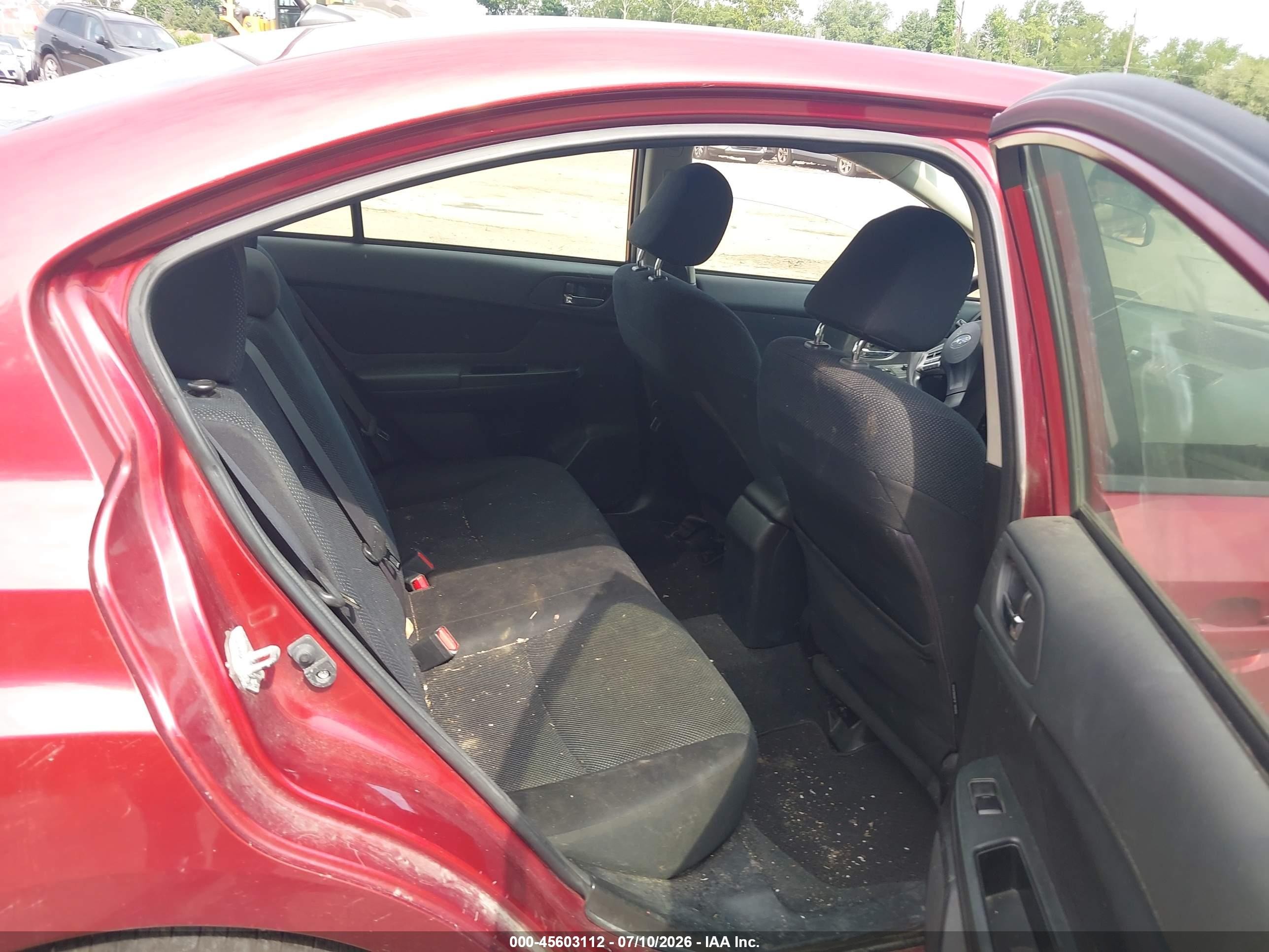 2014 Subaru Impreza 2.0i Premium Red vin: JF1GJAC62EH009282