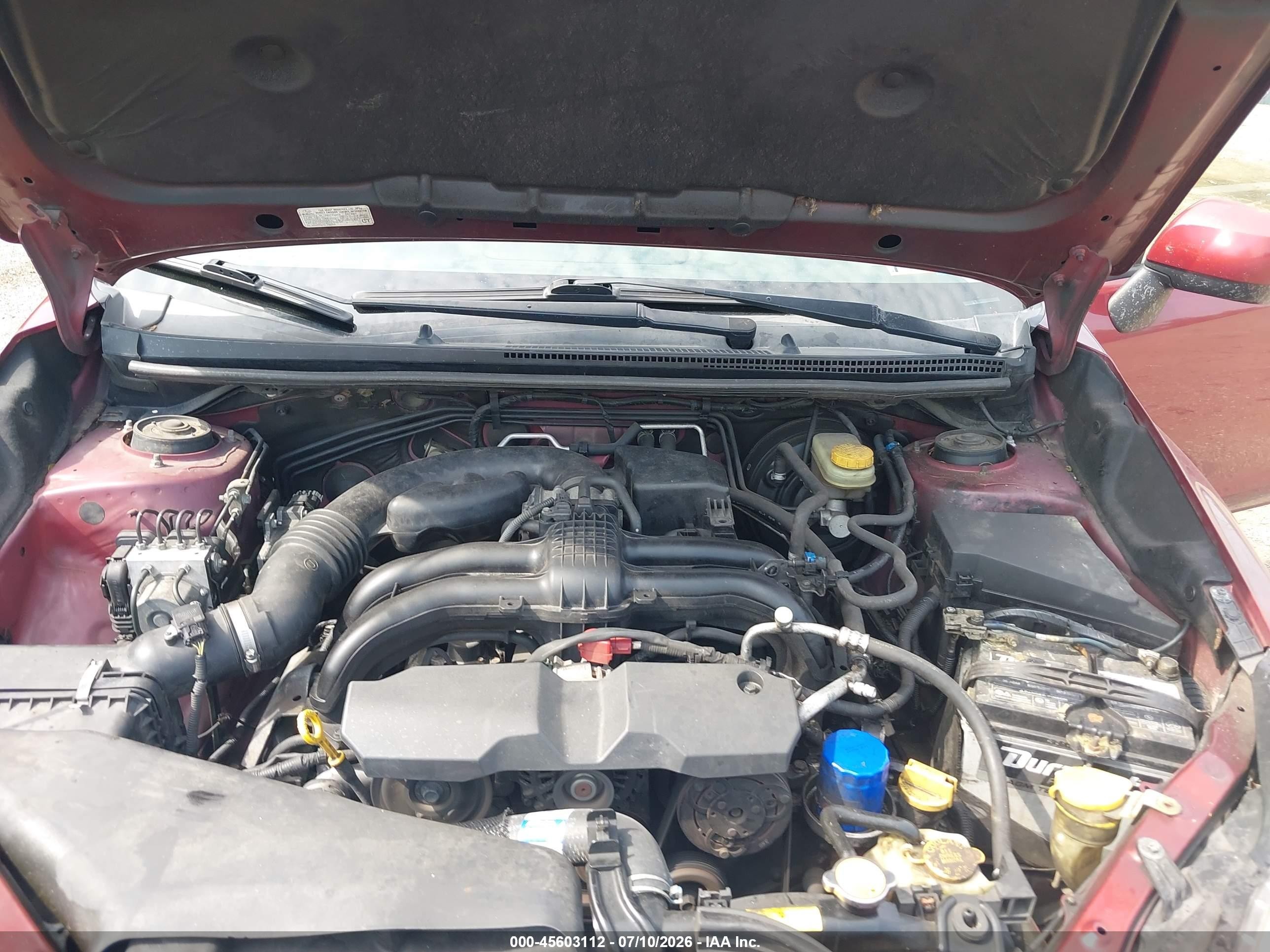 2014 Subaru Impreza 2.0i Premium Red vin: JF1GJAC62EH009282