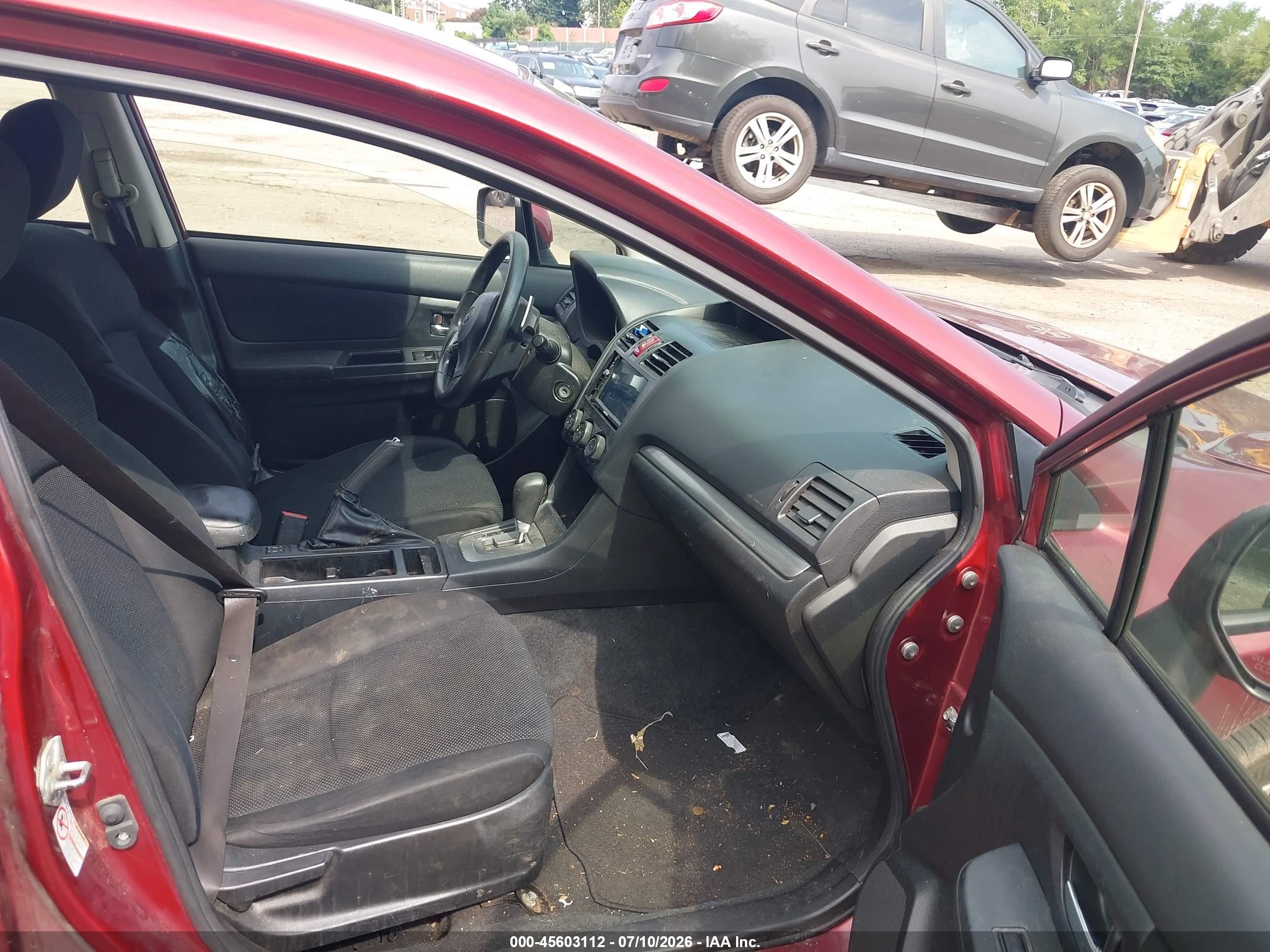 2014 Subaru Impreza 2.0i Premium Red vin: JF1GJAC62EH009282