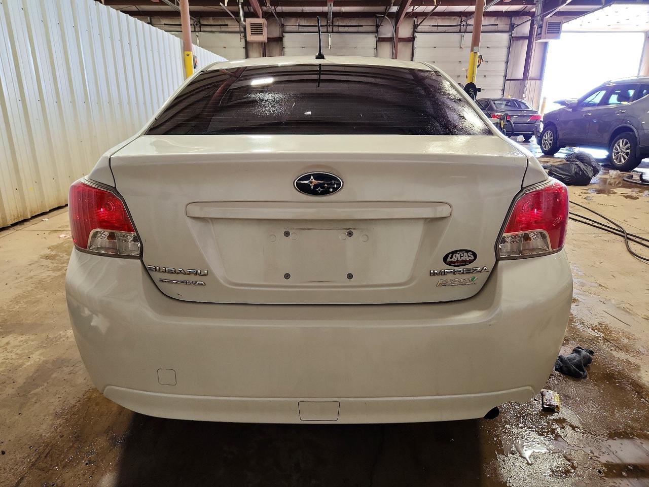 2014 Subaru Impreza Premium White vin: JF1GJAC62EH020010