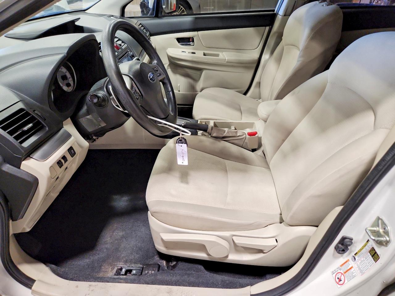 2014 Subaru Impreza Premium White vin: JF1GJAC62EH020010