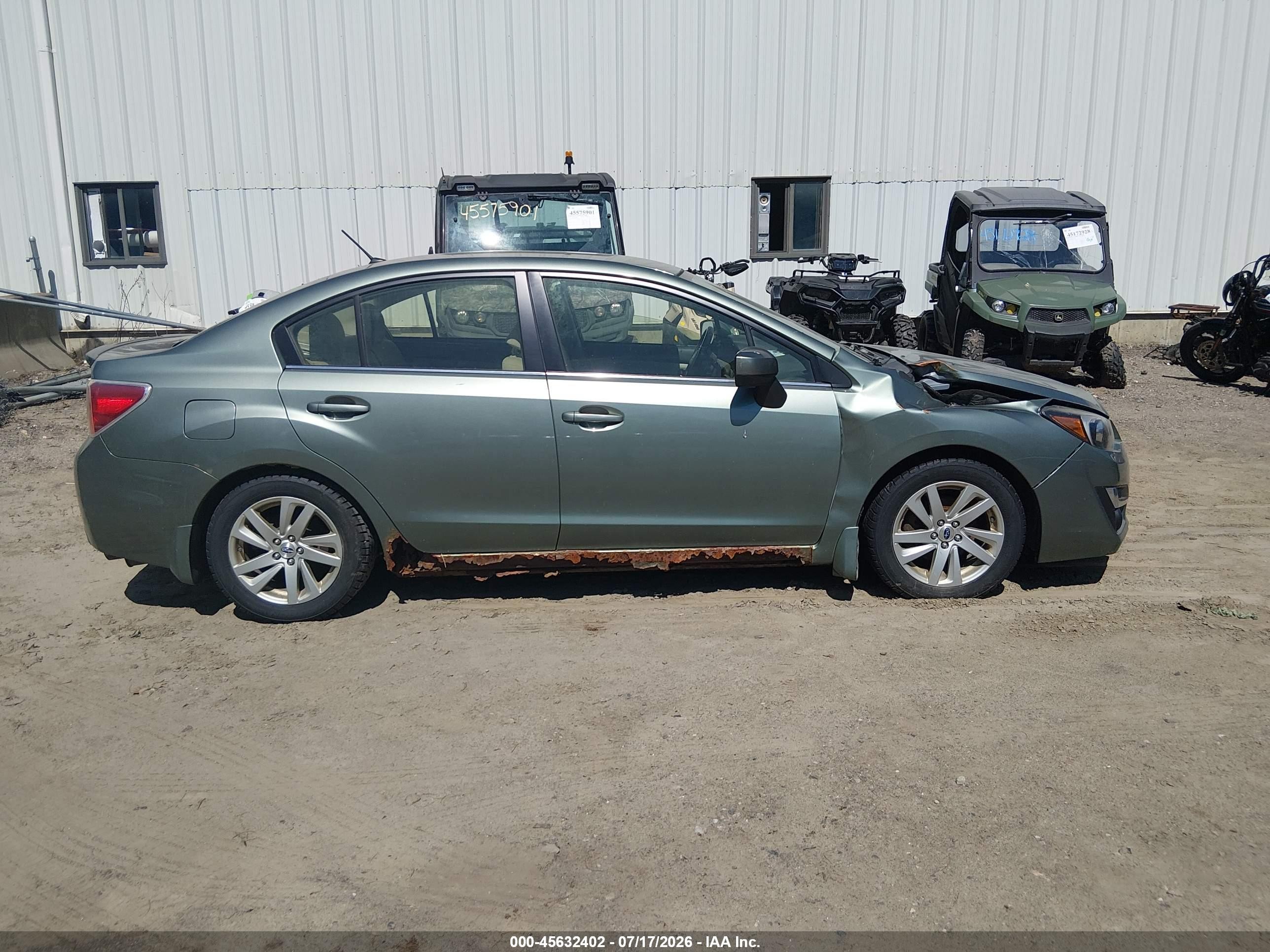 2015 Subaru Impreza 2.0i Premium Green vin: JF1GJAC62FH024284