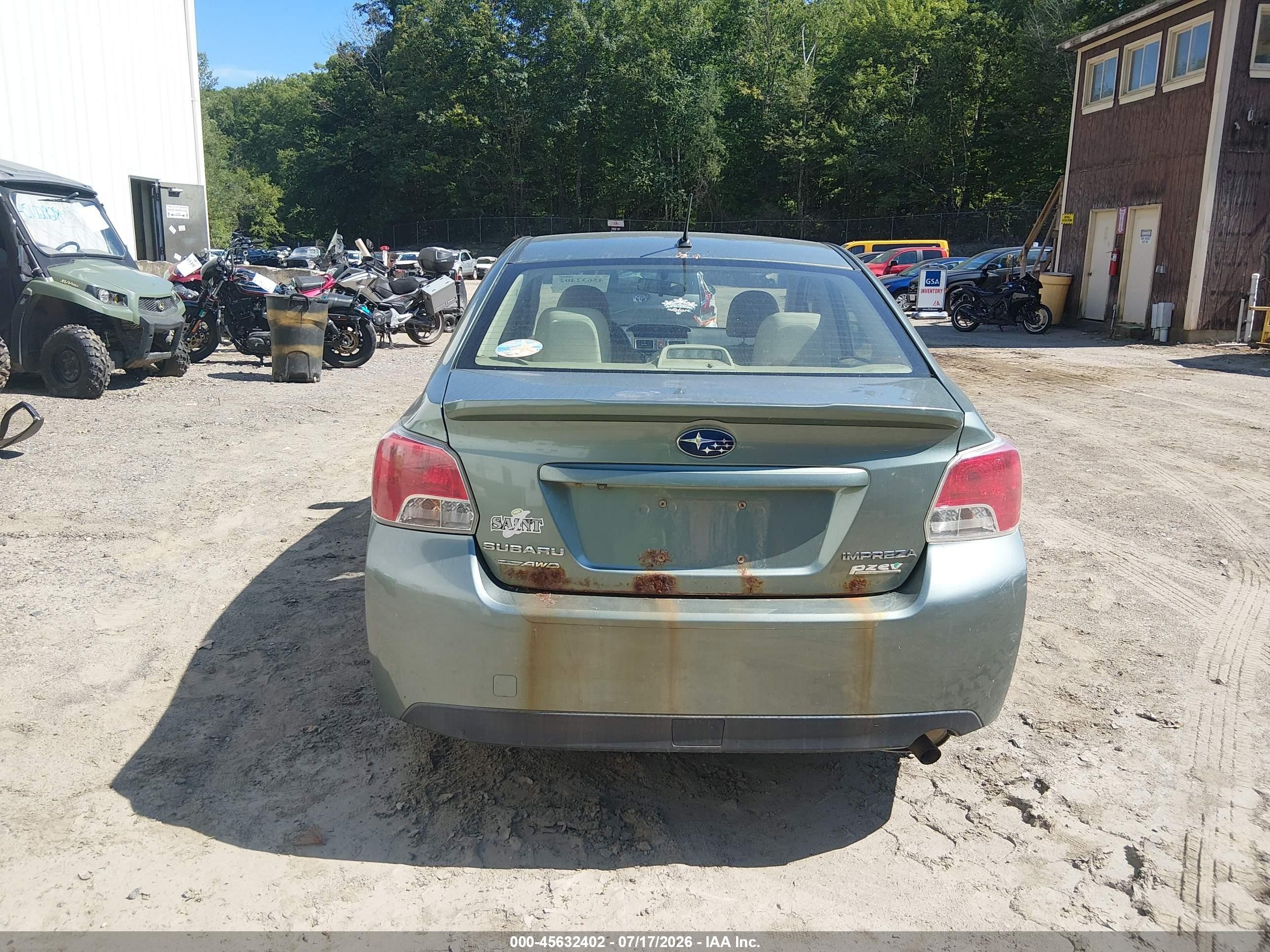 2015 Subaru Impreza 2.0i Premium Green vin: JF1GJAC62FH024284