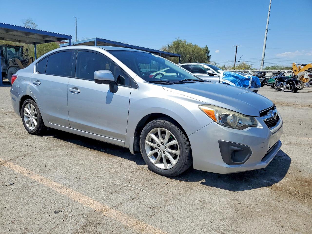 2013 Subaru Impreza Premium Silver vin: JF1GJAC63DH005871