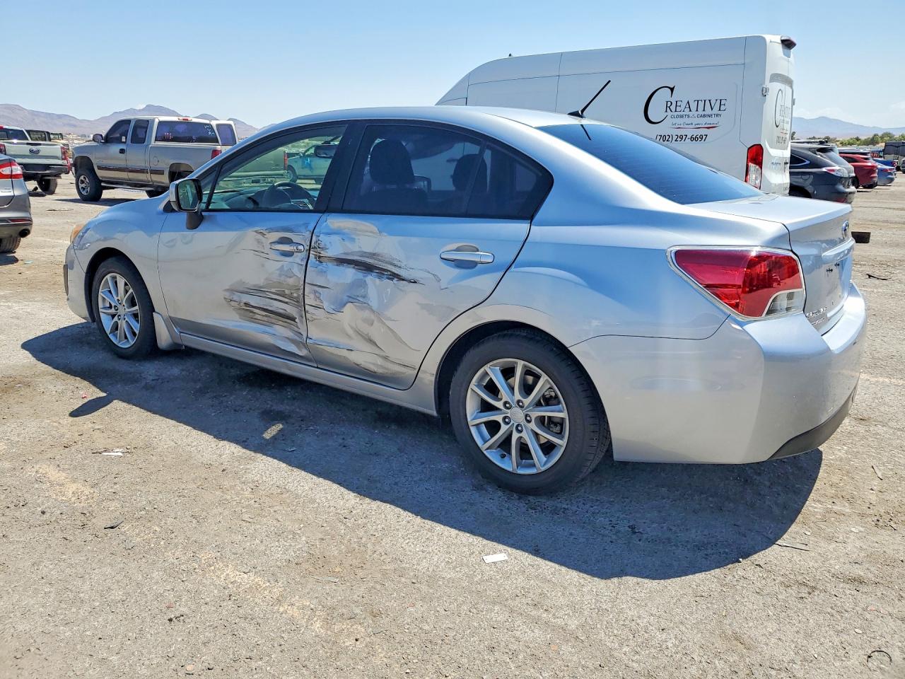 2013 Subaru Impreza Premium Silver vin: JF1GJAC63DH005871