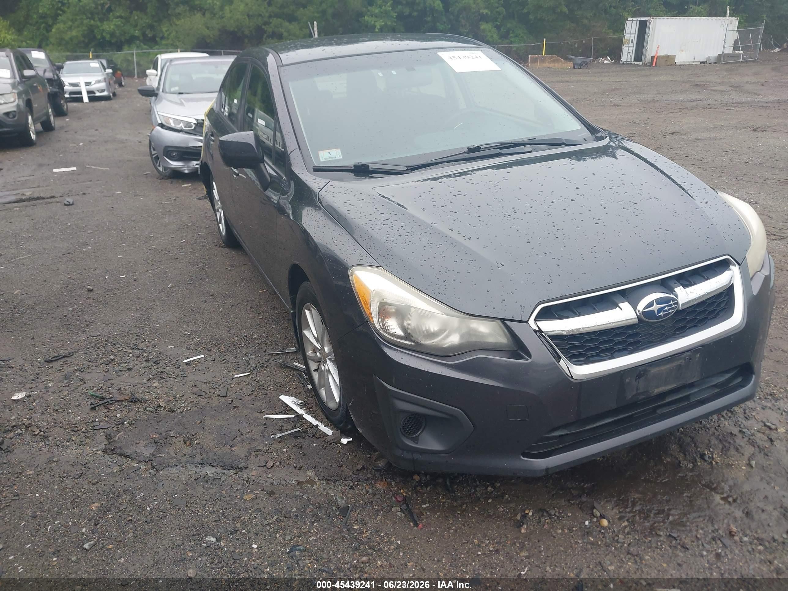 2013 Subaru Impreza 2.0i Premium Gray vin: JF1GJAC63DH020791