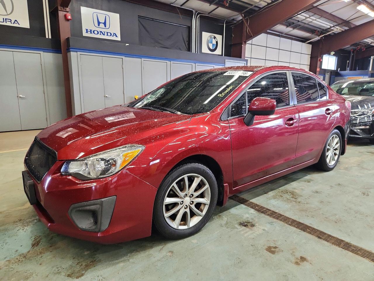 2013 Subaru Impreza Premium Red vin: JF1GJAC63DH024713