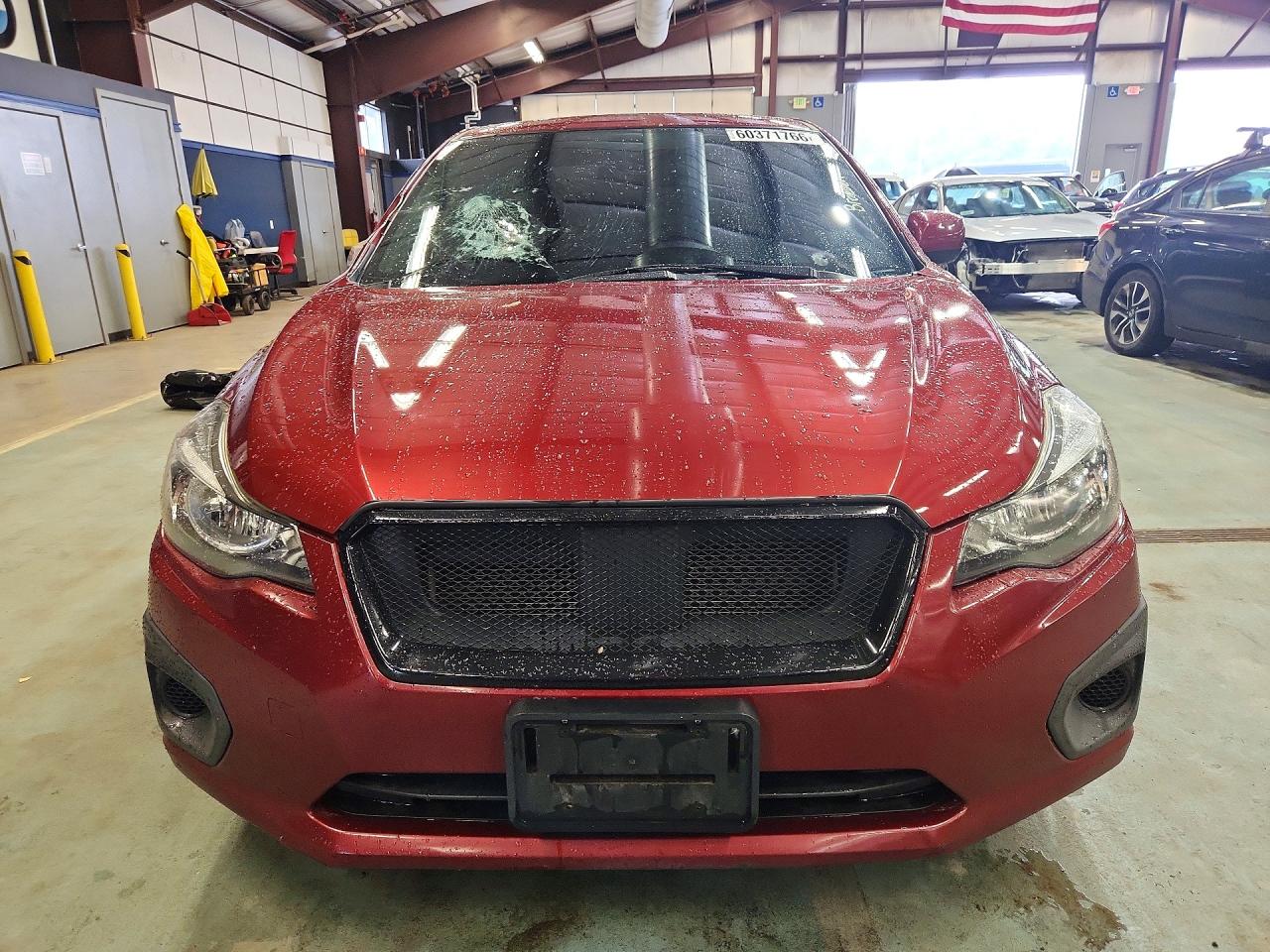 2013 Subaru Impreza Premium Red vin: JF1GJAC63DH024713