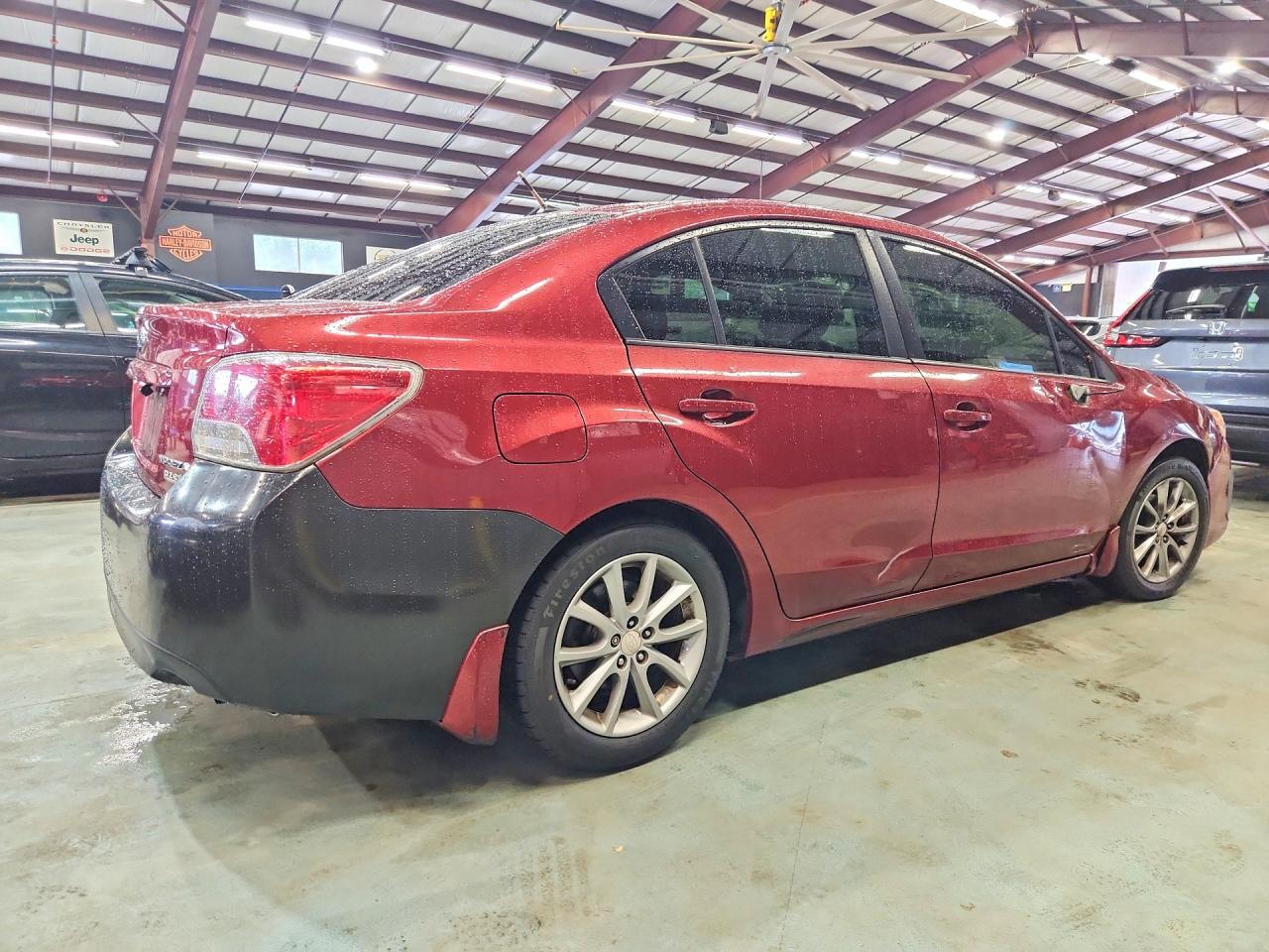 2013 Subaru Impreza Premium Red vin: JF1GJAC63DH024713