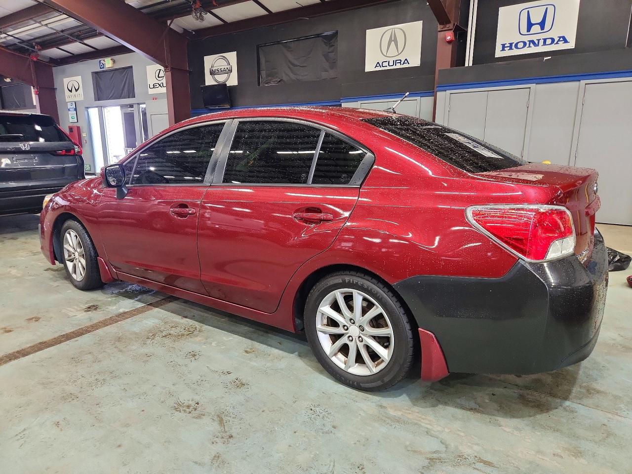 2013 Subaru Impreza Premium Red vin: JF1GJAC63DH024713