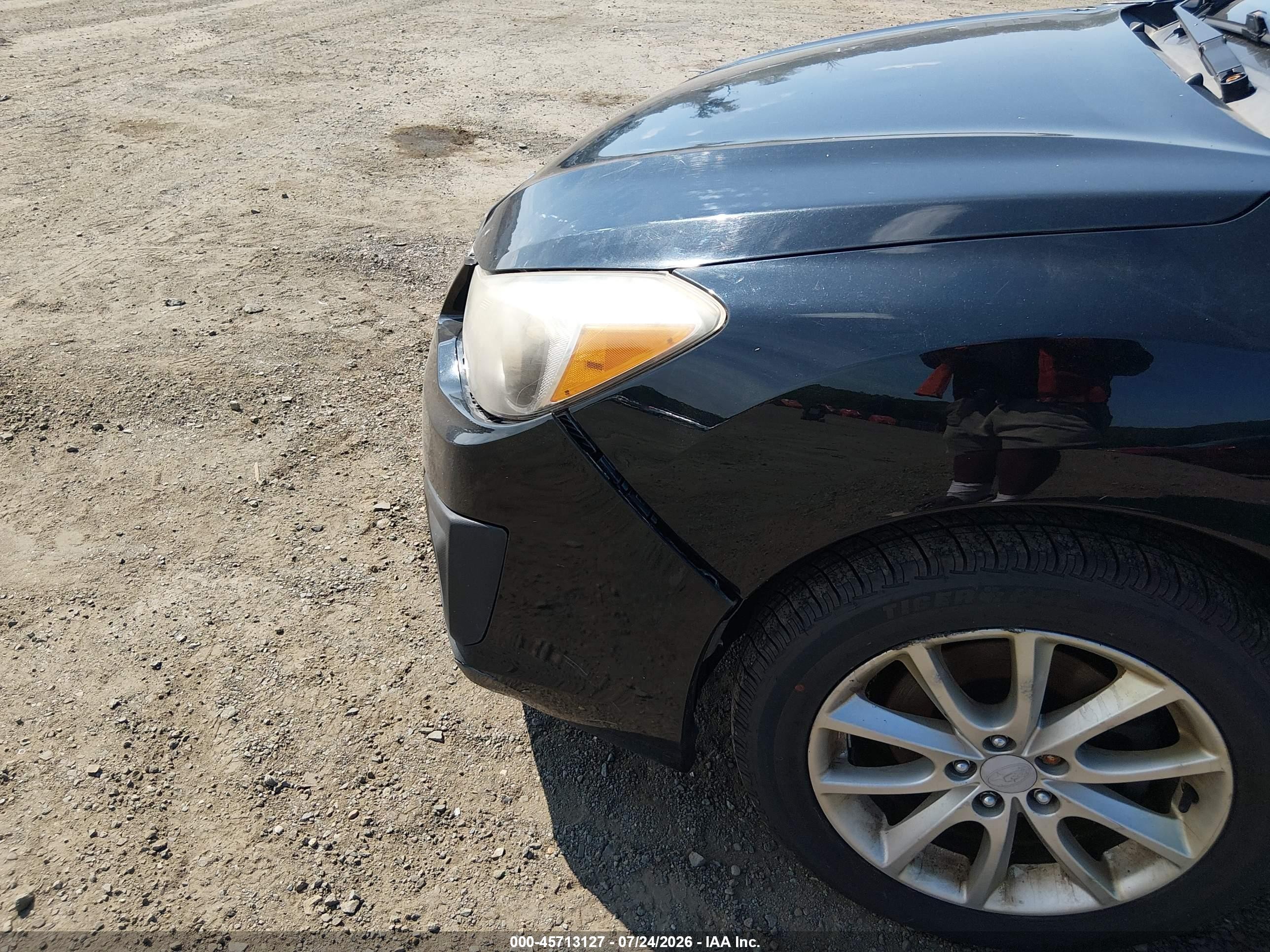 2014 Subaru Impreza 2.0i Premium Black vin: JF1GJAC63EH007945