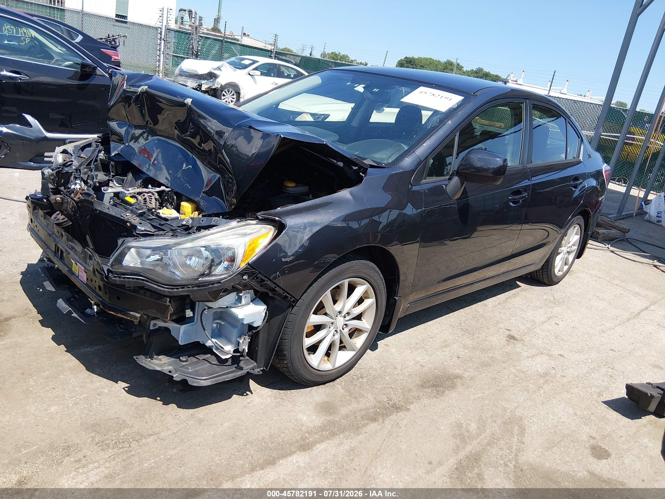 2014 Subaru Impreza 2.0i Premium Brown vin: JF1GJAC63EH019478
