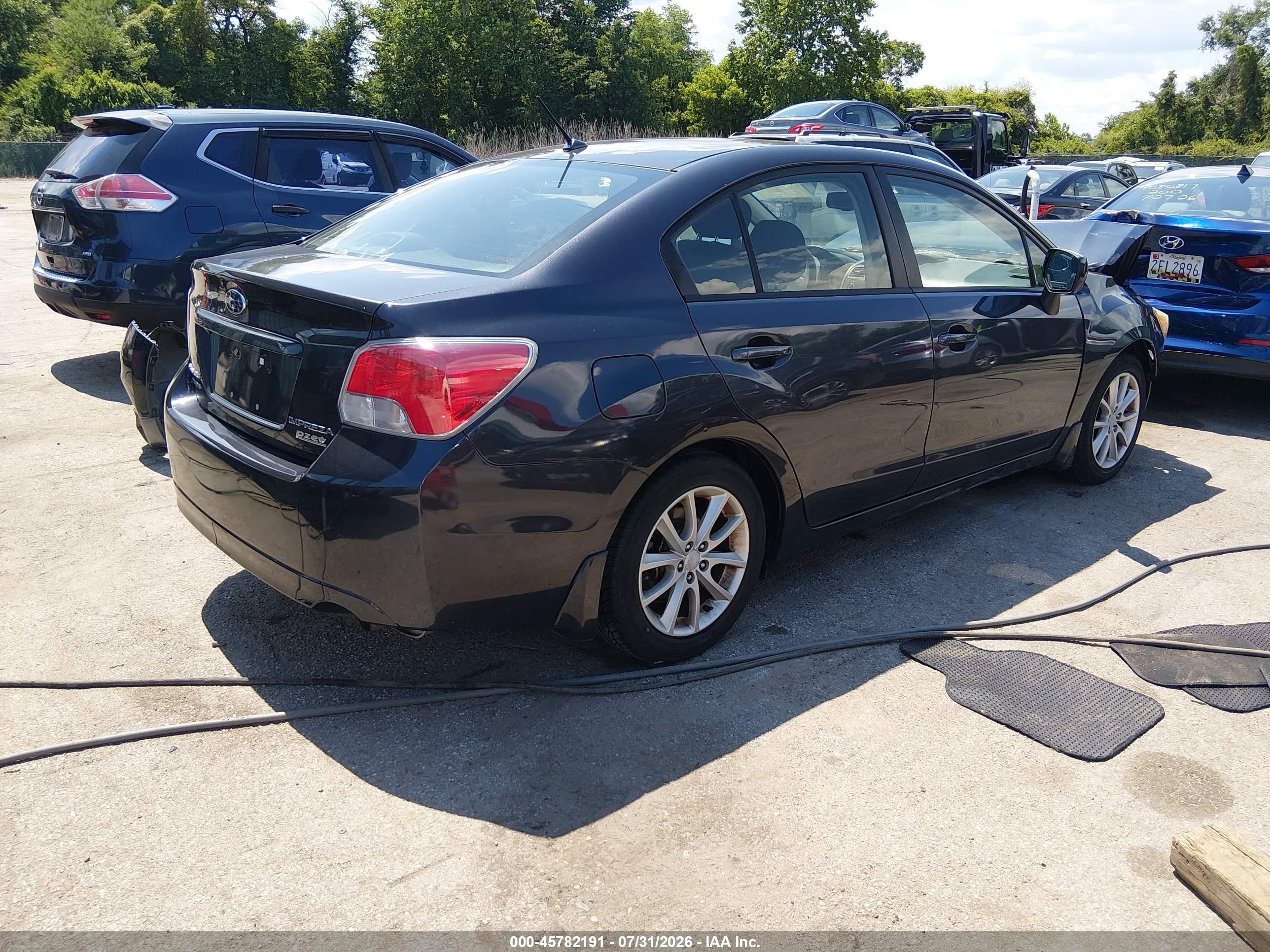 2014 Subaru Impreza 2.0i Premium Brown vin: JF1GJAC63EH019478