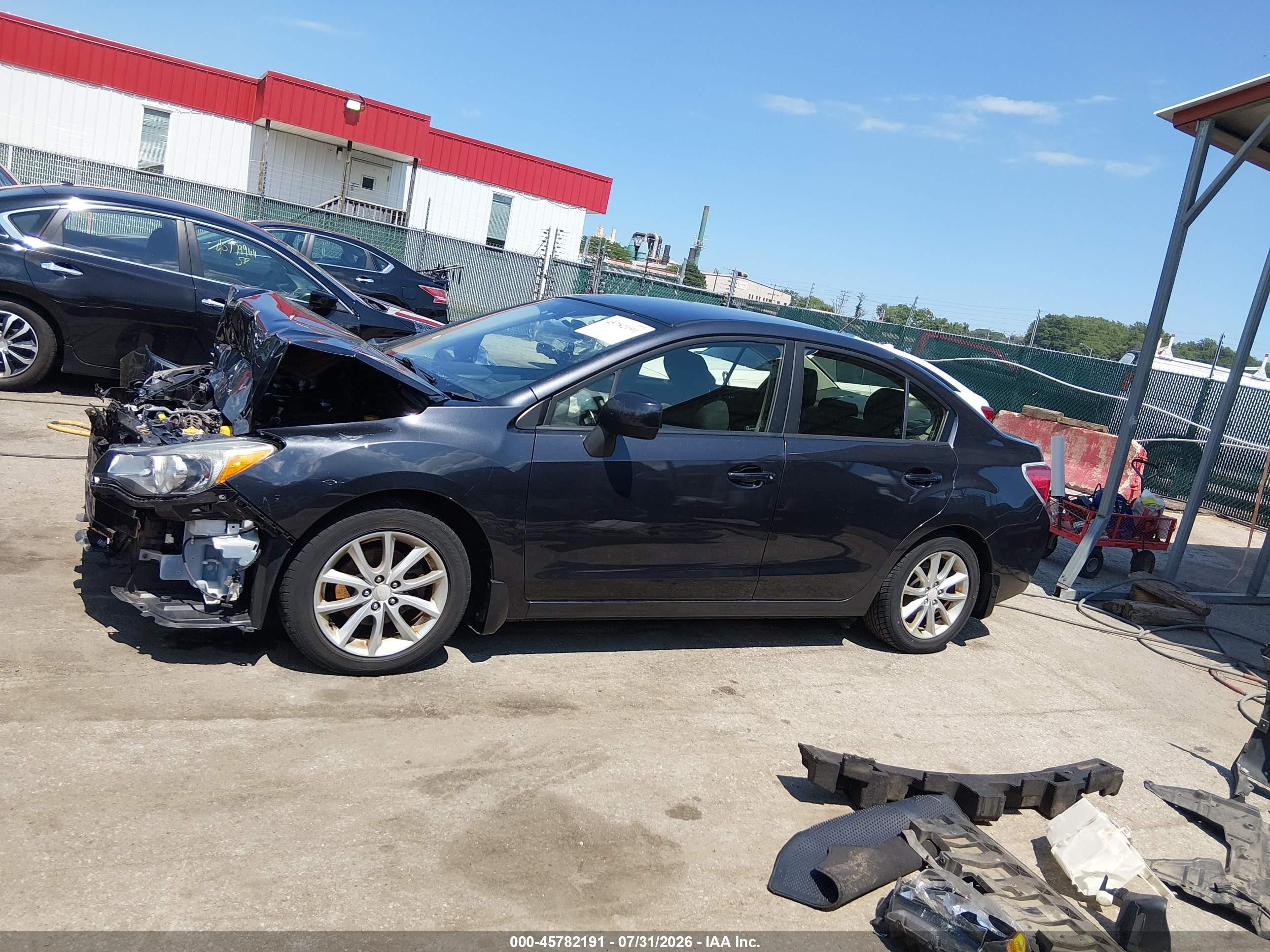 2014 Subaru Impreza 2.0i Premium Brown vin: JF1GJAC63EH019478