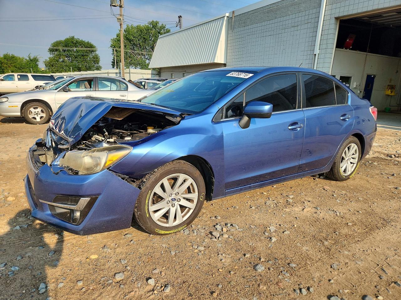 2015 Subaru Impreza Premium Blue vin: JF1GJAC63FH007333
