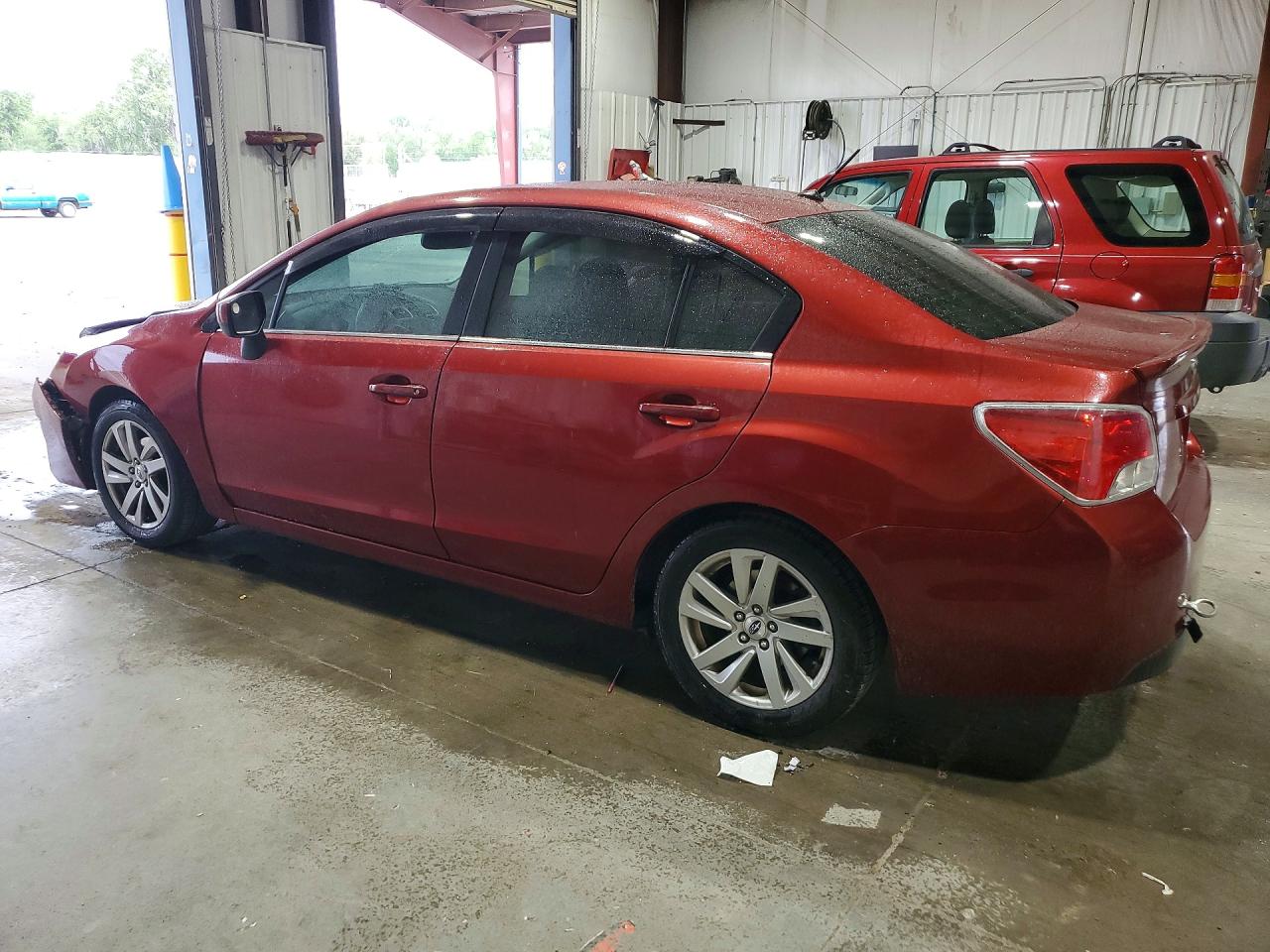 2015 Subaru Impreza Premium Burgundy vin: JF1GJAC63FH012614