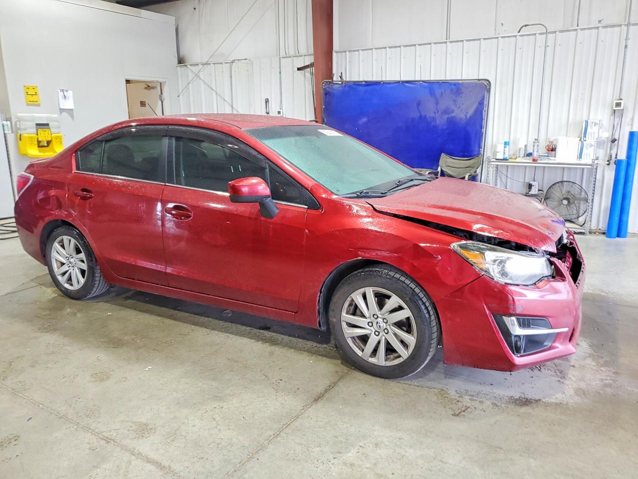 2015 Subaru Impreza Premium Burgundy vin: JF1GJAC63FH012614