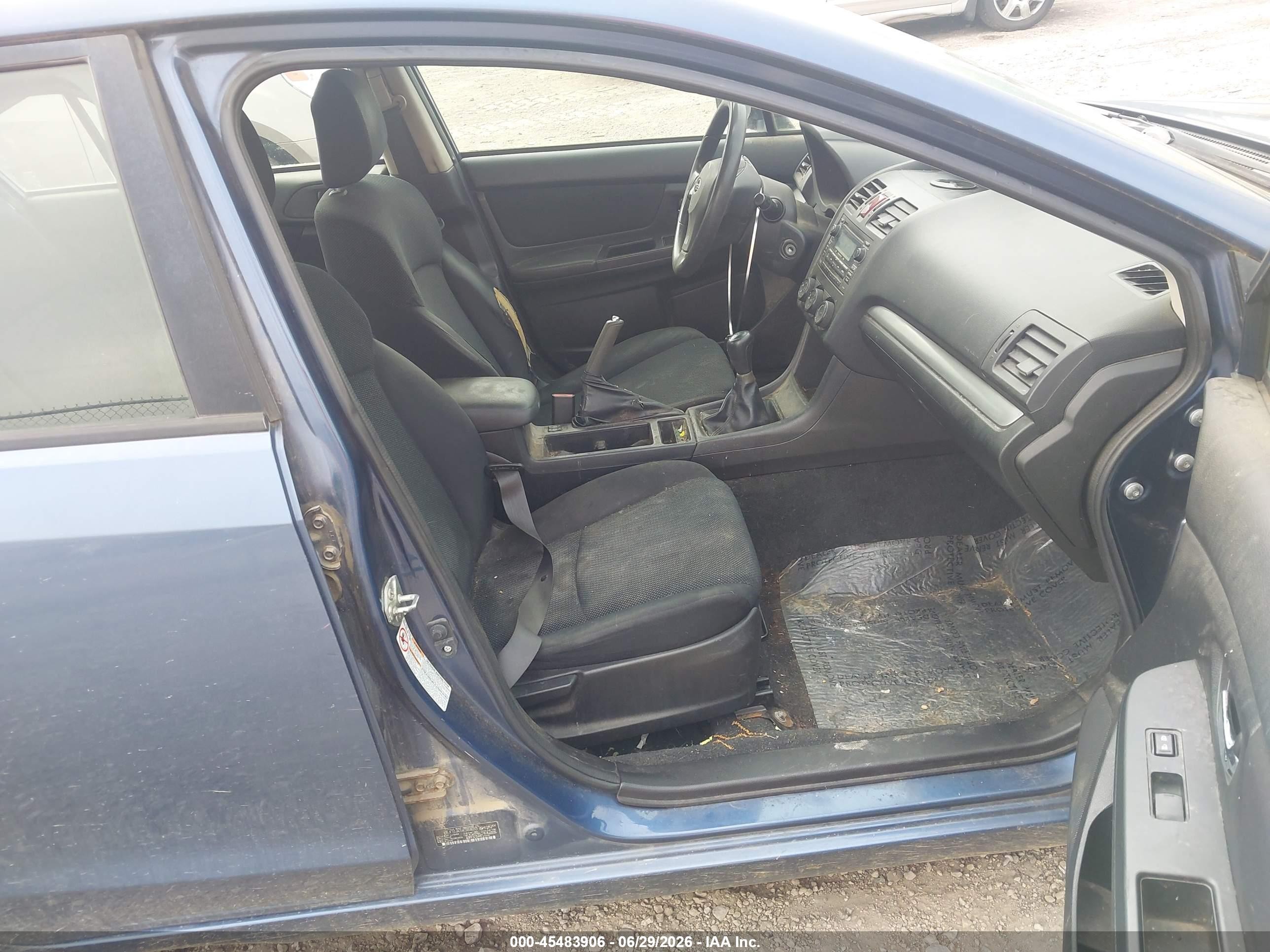 2012 Subaru Impreza 2.0i Premium Blue vin: JF1GJAC64CG006743