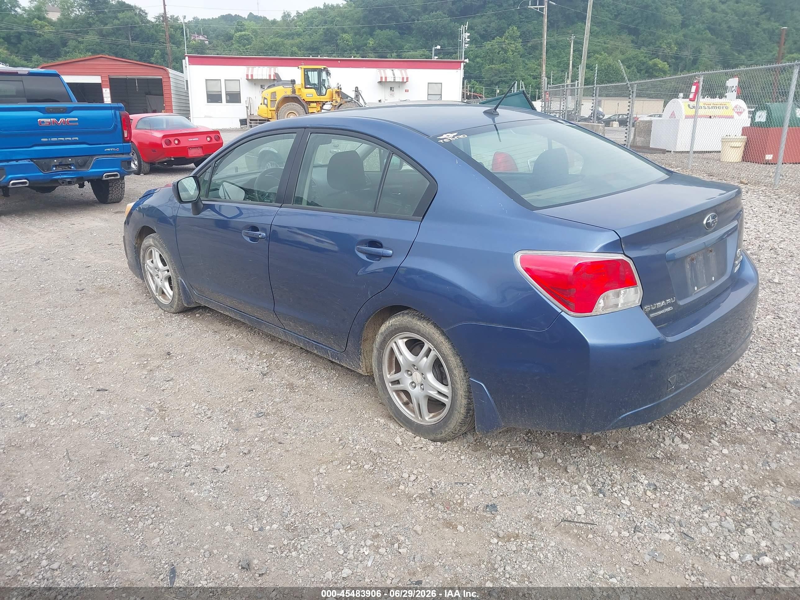 2012 Subaru Impreza 2.0i Premium Blue vin: JF1GJAC64CG006743
