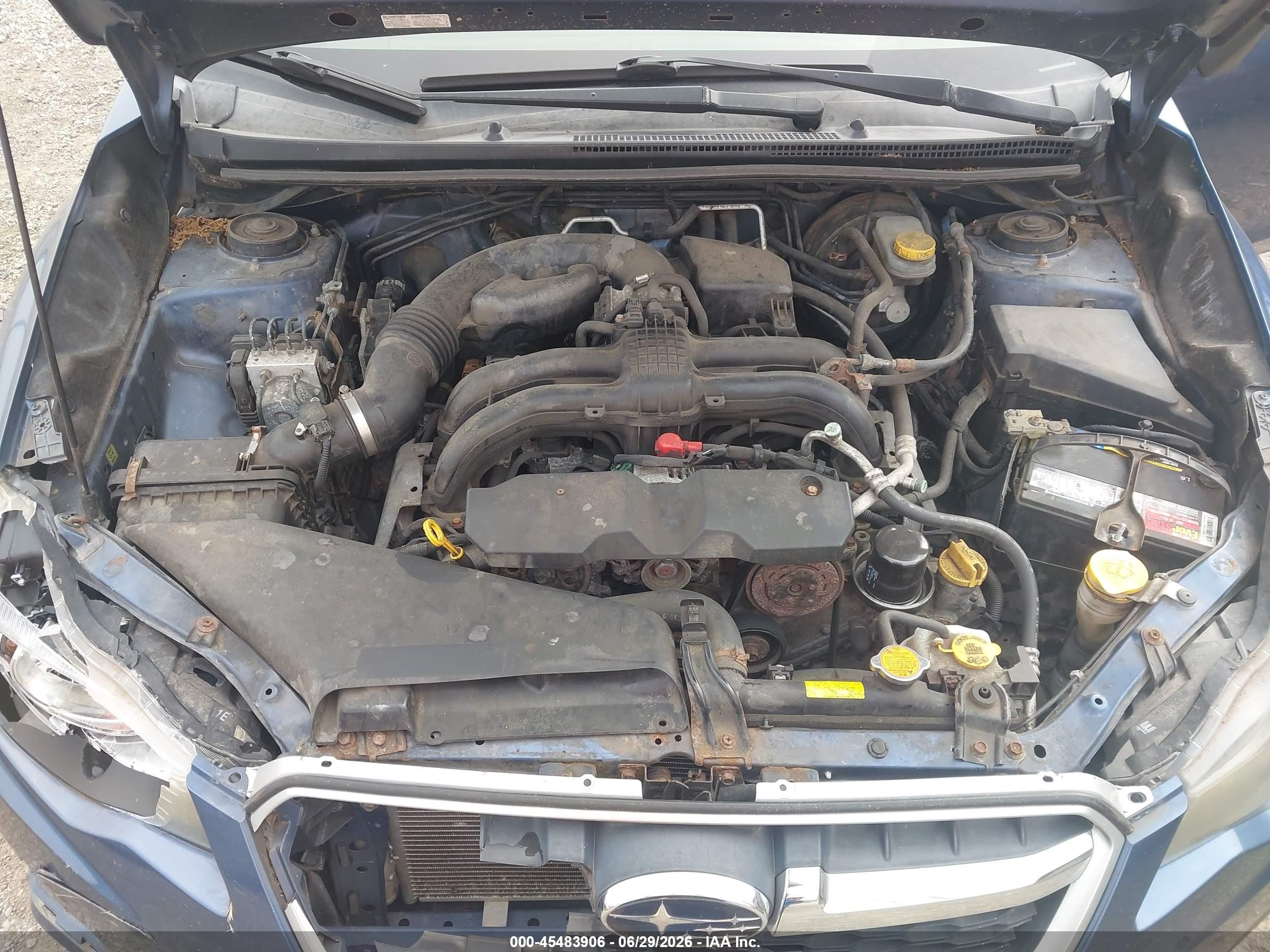 2012 Subaru Impreza 2.0i Premium Blue vin: JF1GJAC64CG006743