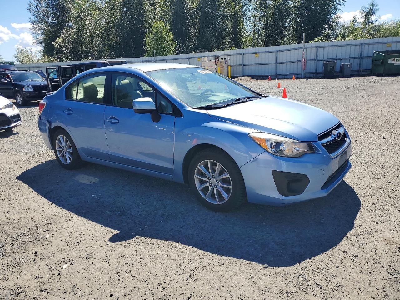 2012 Subaru Impreza Premium Blue vin: JF1GJAC64CH010642