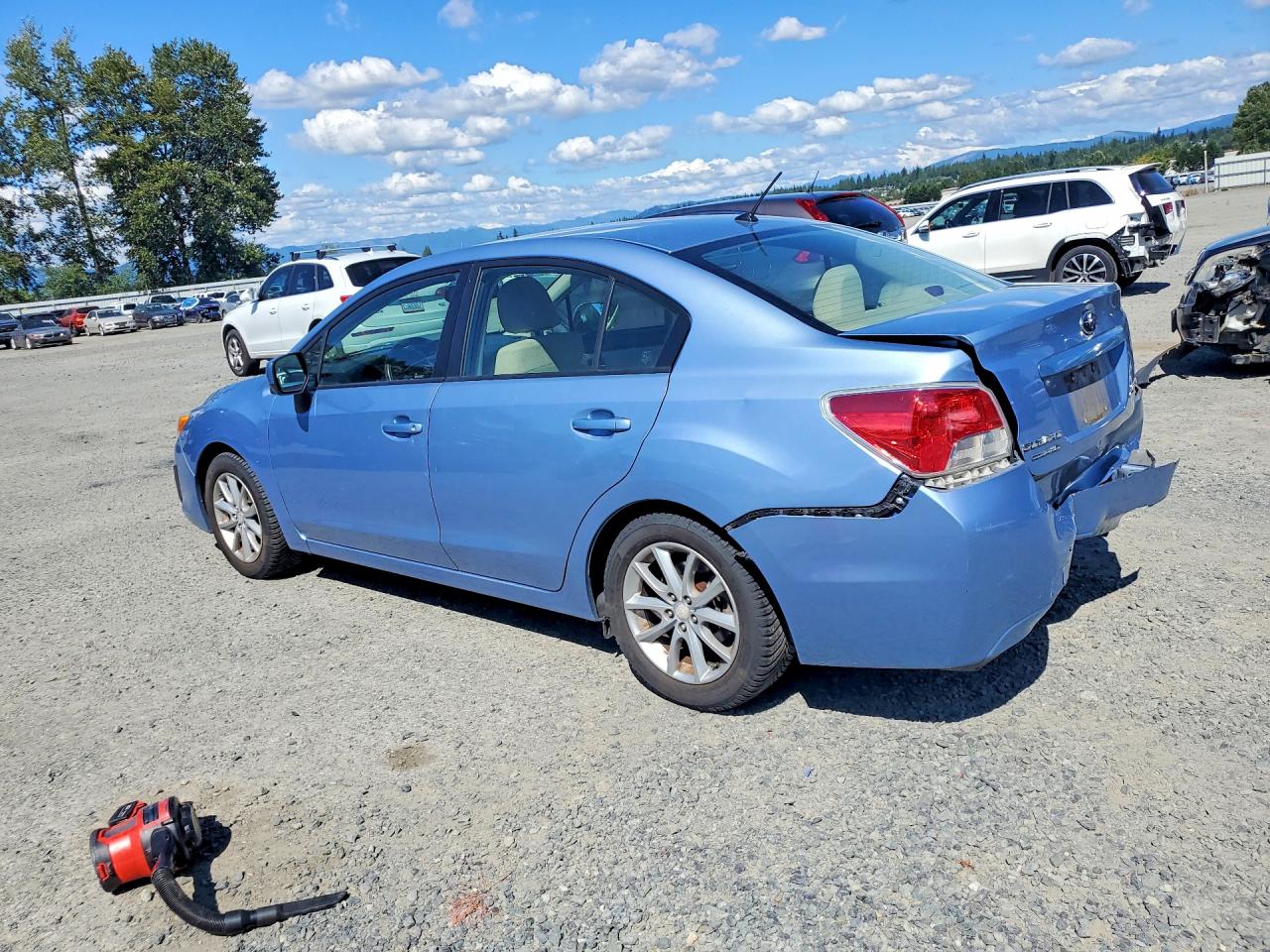 2012 Subaru Impreza Premium Blue vin: JF1GJAC64CH010642