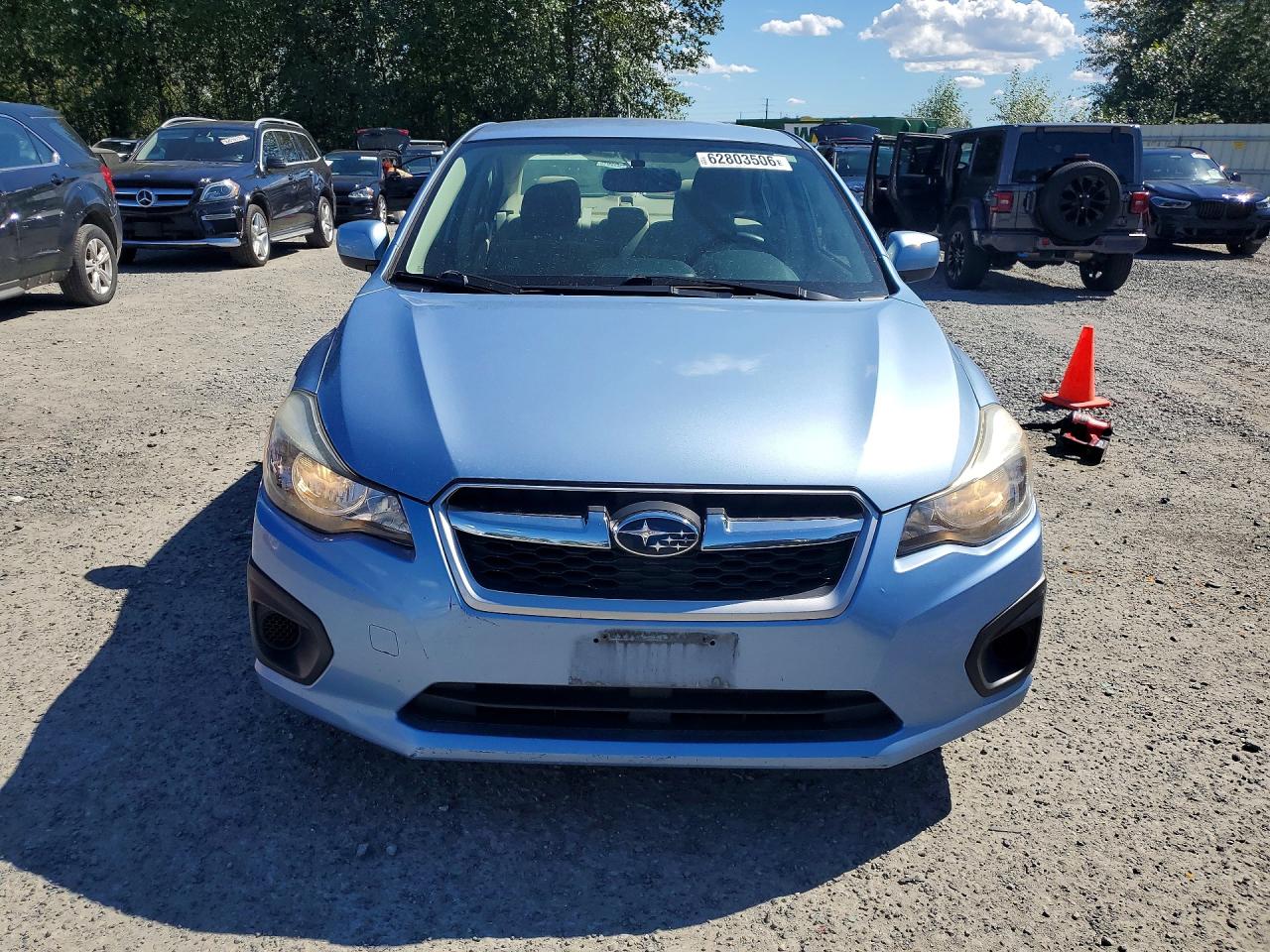 2012 Subaru Impreza Premium Blue vin: JF1GJAC64CH010642